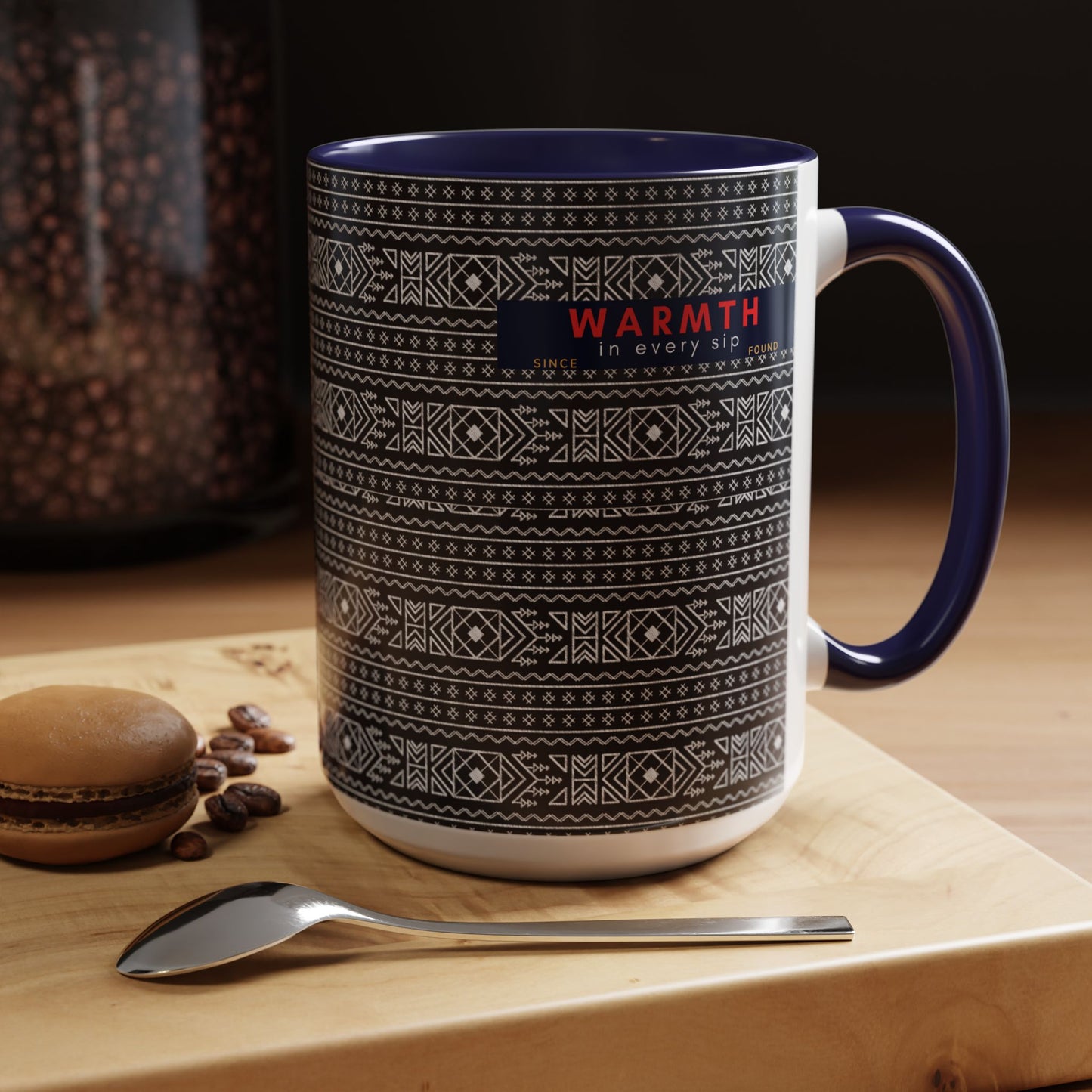 Accent Coffee Mug 11, 15oz_ N2 Series ACM11OZ PT2WW007_ Vibrant Limited Edition Design by WesternWawes: