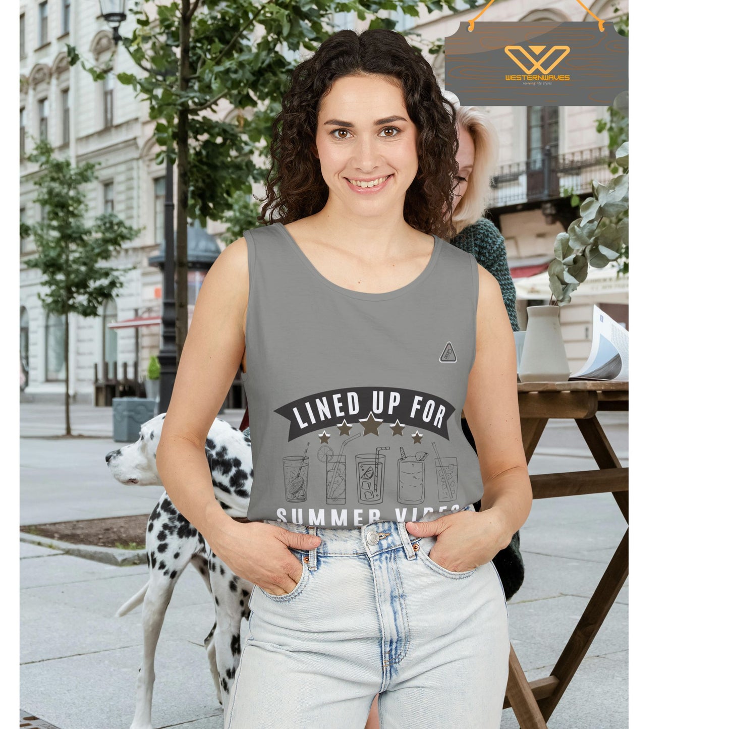 Unisex Garment-Dyed Tank Top_ Series N7* USDYEDTTOPS PT2WW001_ Limited Edition by WesternWaves: