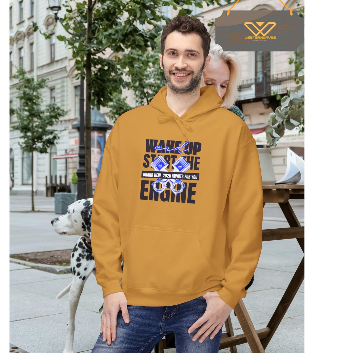 Unisex Midweight Softstyle Fleece Hoodie_ N3+ Series USMWSSFH PT2WW010_ Limited Edition Luxuriously Soft 100% Cotton Face by WesternWaves: