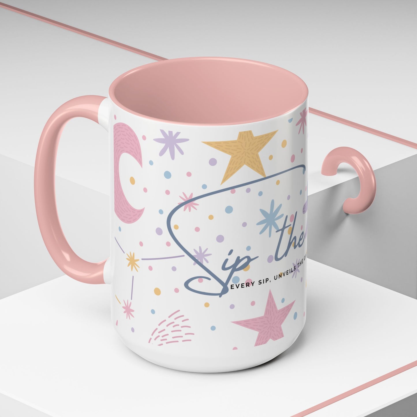 Accent Coffee Mug (11, 15oz) _ N3+ Series ACMUG PT2WW007_ Limited Edition Blend Style & Functionality by WesternWaves: