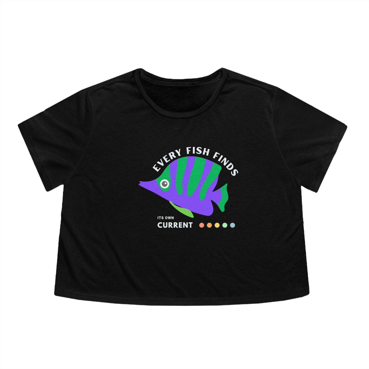 Women's Flowy Cropped Tee_ N+ Series WFCT PT2WW002_ Chic Comfort Tee by Bella + Canvas_ Limited Edition by WesternWaves: