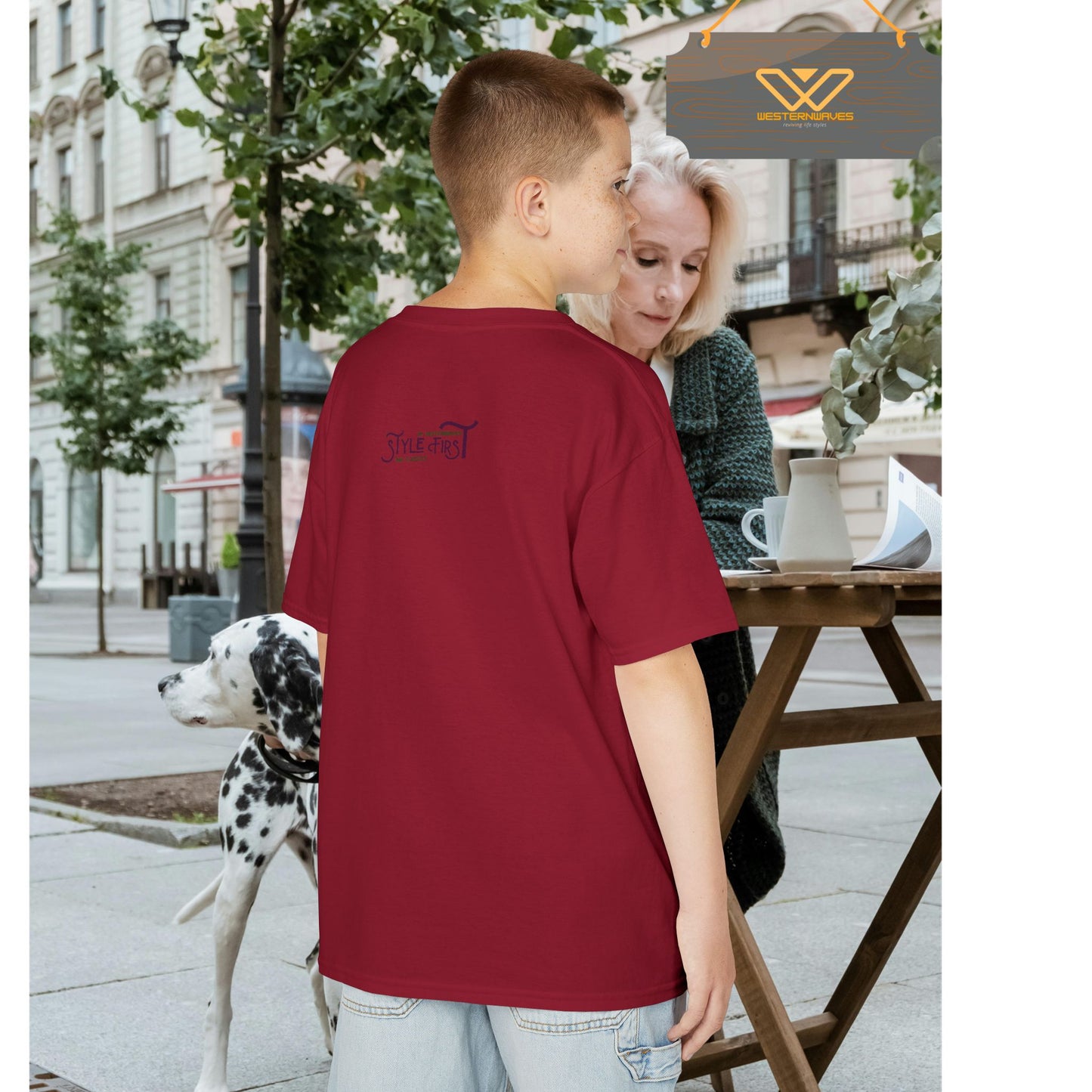 Kids Heavy Cotton™ Tee_ N2+ Series KHCT PT2WW009_ Limited Edition Durable Comfort for Every Adventure by WesternWaves: