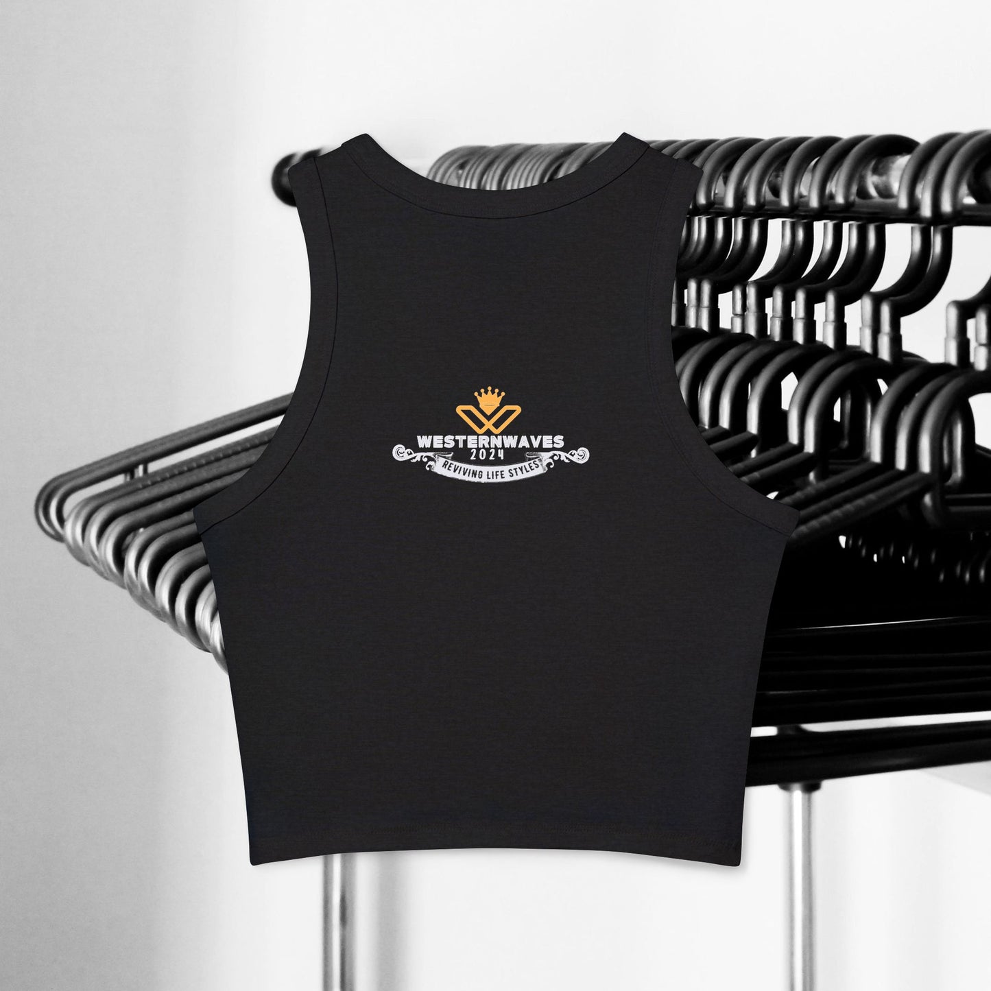 Women's Micro Rib Racer Tank Top_ N2+ Series WMRRT PT2WW005_ Limited Edition Style & Comfort by WesternWaves: