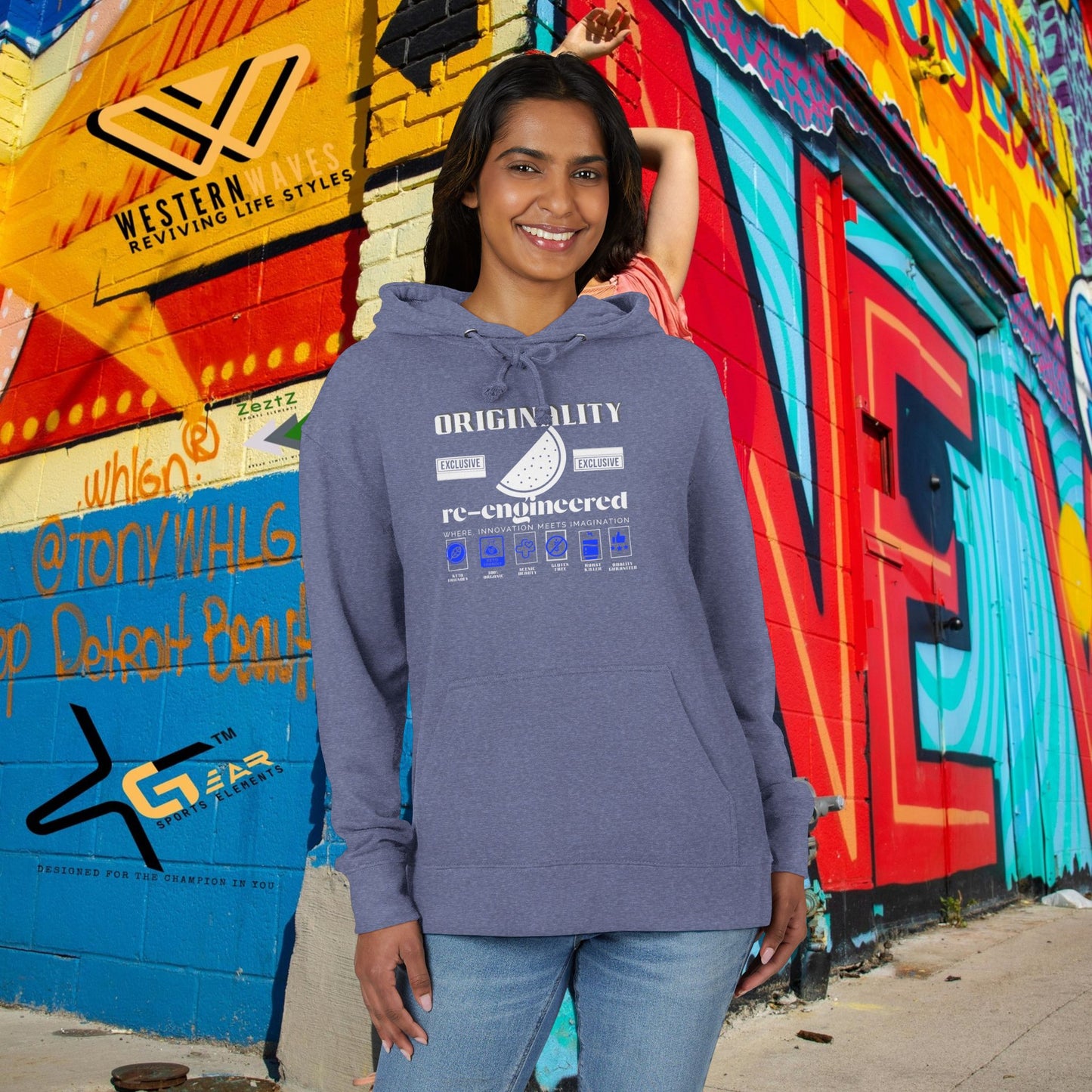 Unisex French Terry hoodie_ N8* Series USFTH PT2WW001_ Limited Edition Everyday Comfort by WesternWaves: