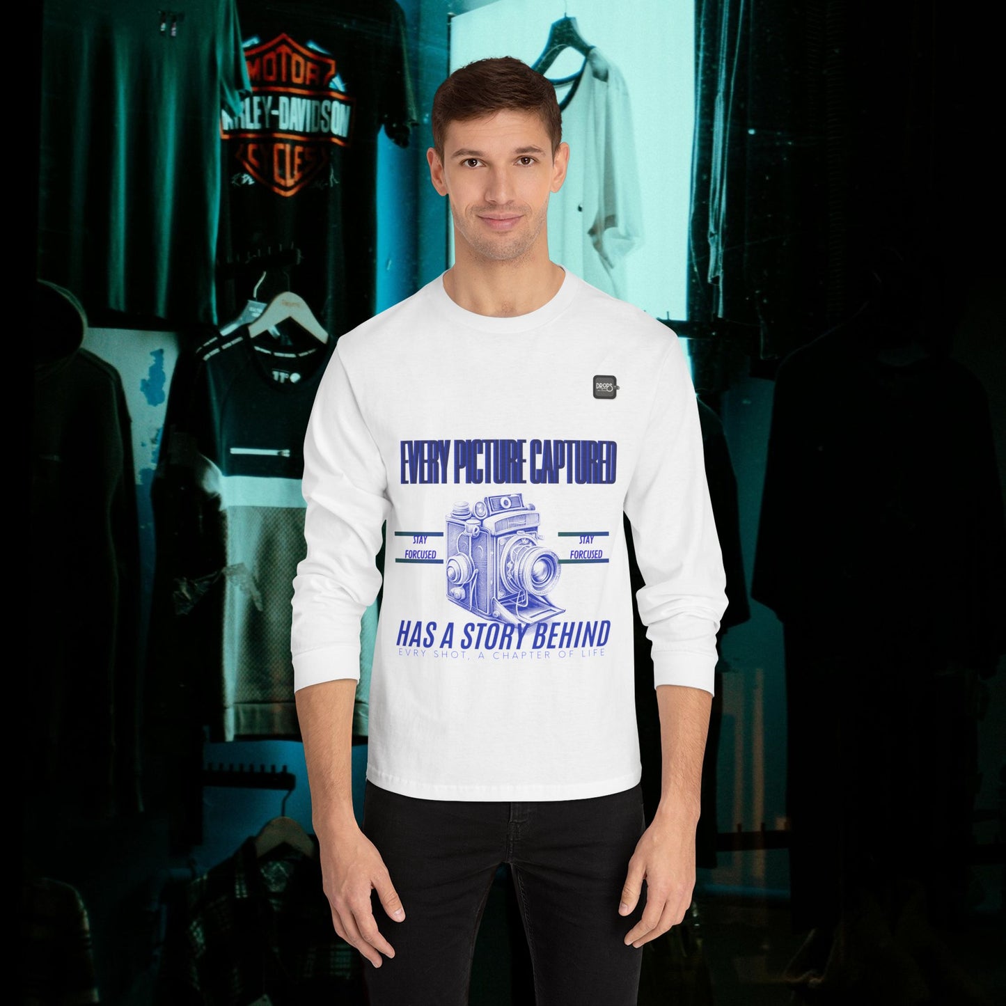 Unisex Classic Long Sleeve T-Shirt_ N2 Series CLSTS PT2WW001_ Limited Edition 100% US Cotton product by WesternWaves: