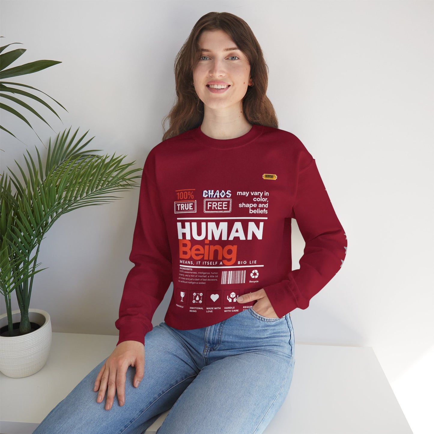 Unisex Heavy Blend™ Crewneck Sweatshirt_ N2 Series UHBCSS PT2WW019_ Limited Edition Pure Luxury By WesternWaves: