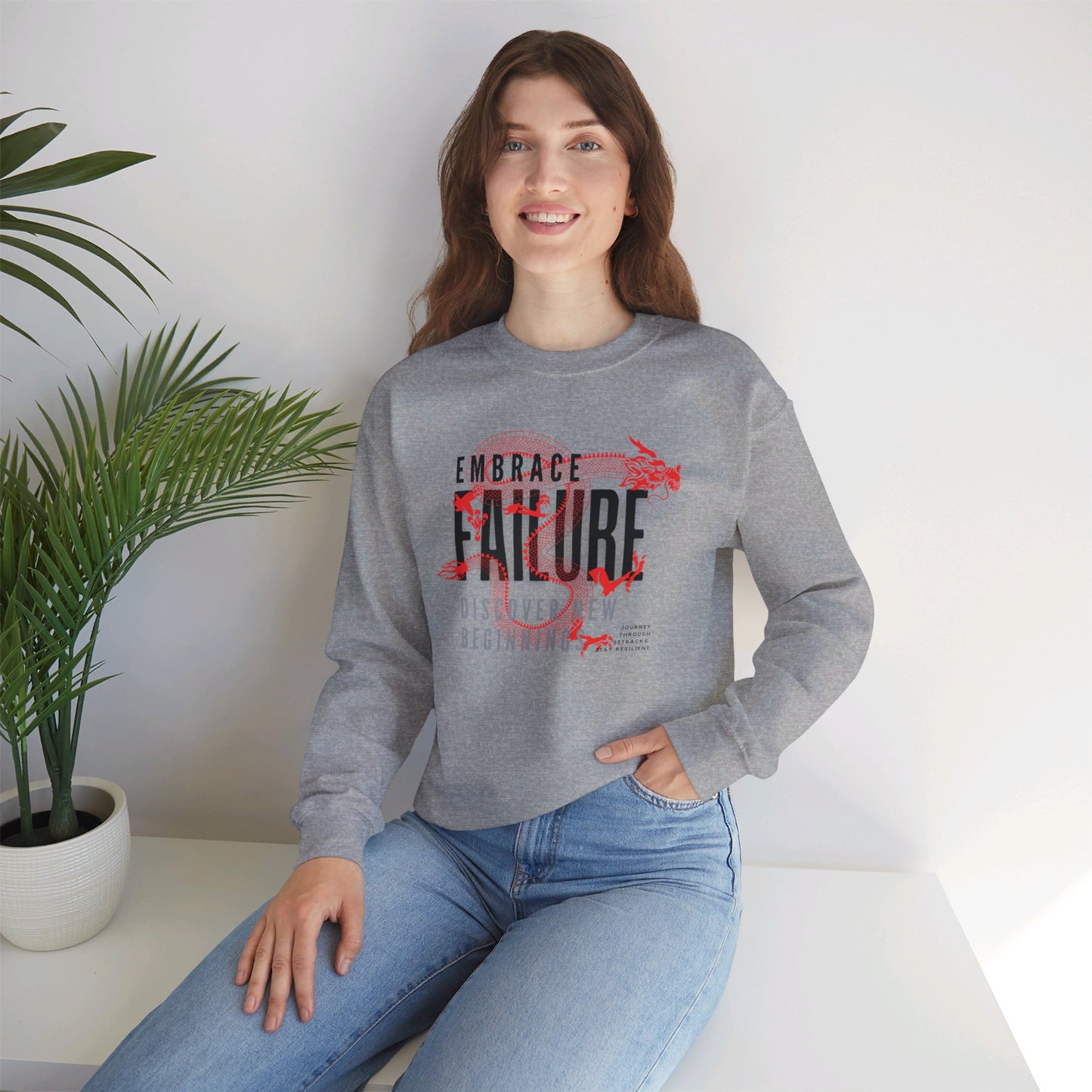 Unisex Heavy Blend™ Crewneck Sweatshirt_ N2+ Series UHBCSS PT2WW001_ Limited Edition Pure Luxury by WesternWaves: