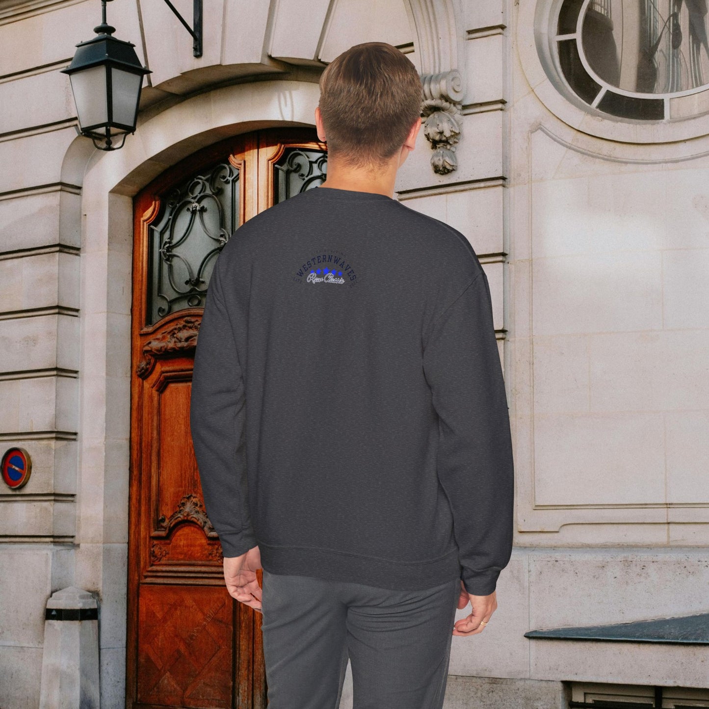 Unisex Heavy Blend™ Crewneck Sweatshirt_ N2 Sports Series UHBCSS PT2WW004_ Limited Edition 'DROPS' Brand Sweatshirt by WesternWaves: