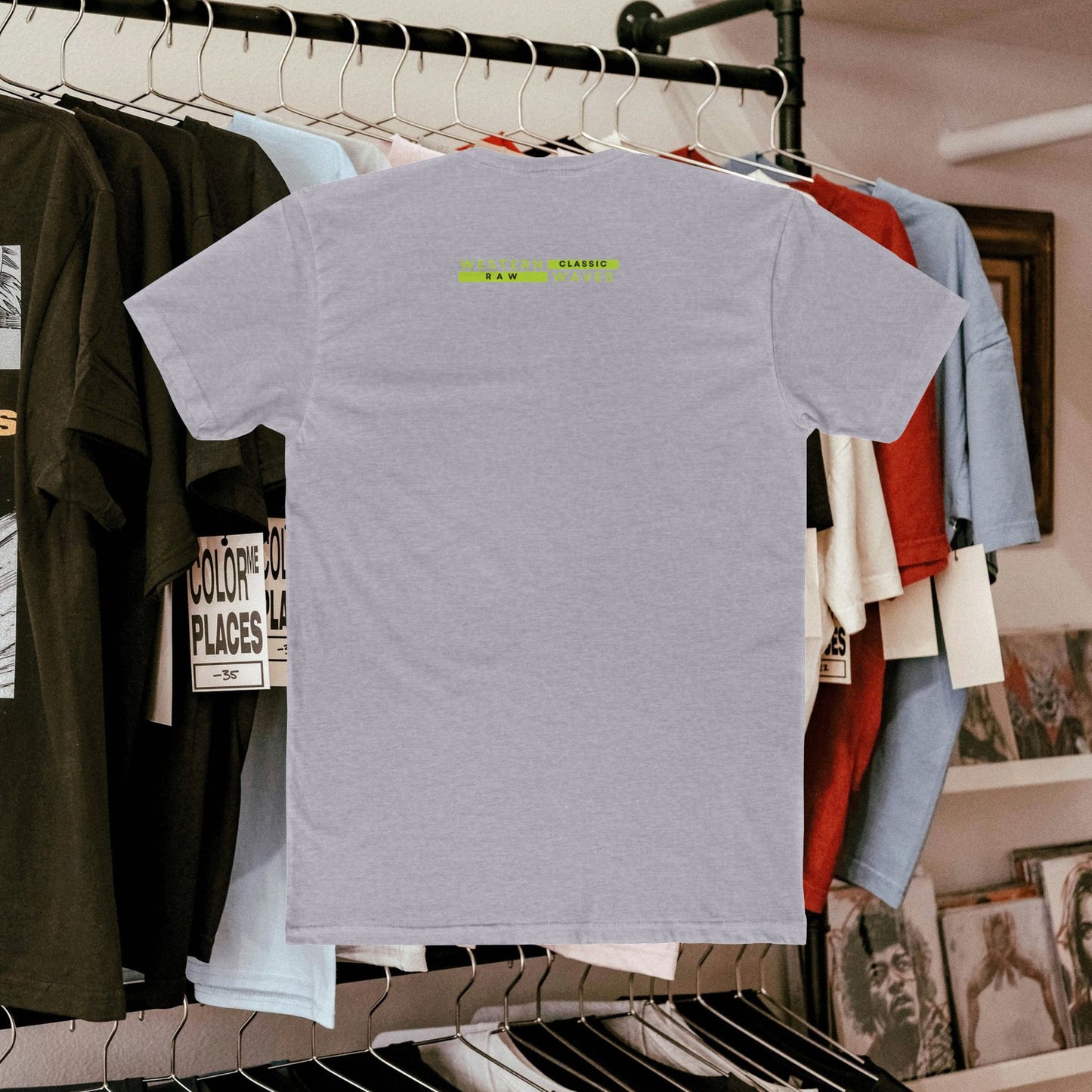Unisex Cotton Crew Tee_ N3+ Series USCCTEE PT2WW004_ Limited Edition Workout & Everyday Routine Pleasure by WestenWaves:
