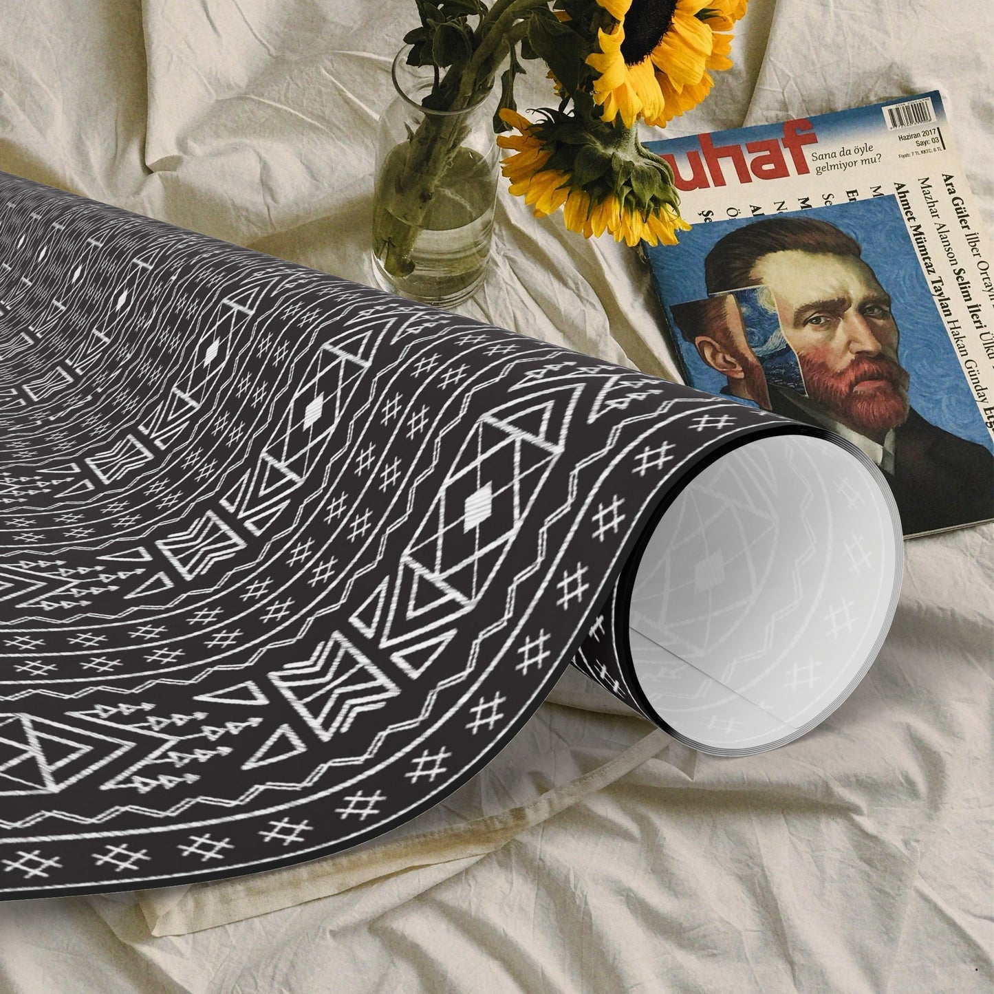 Wrapping Papers - Elegant Black Pattern - Perfect for Gift Giving and Special Occasions_ N6+ Series WPEPG PT2WW001_ Limited Edition by WesternWaves: