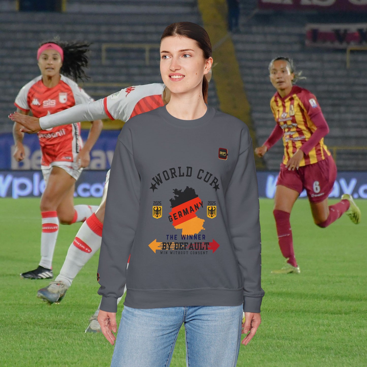 Unisex Sweatshirt_ N7+ Series USSS PT2WW001_ Germany The Winner by Default_ Limited Edition by WesternWaves: