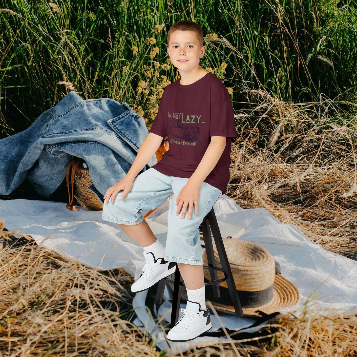 Kids Heavy Cotton™ Tee_ N2+ Series KHCT PT2WW009_ Limited Edition Durable Comfort for Every Adventure by WesternWaves:
