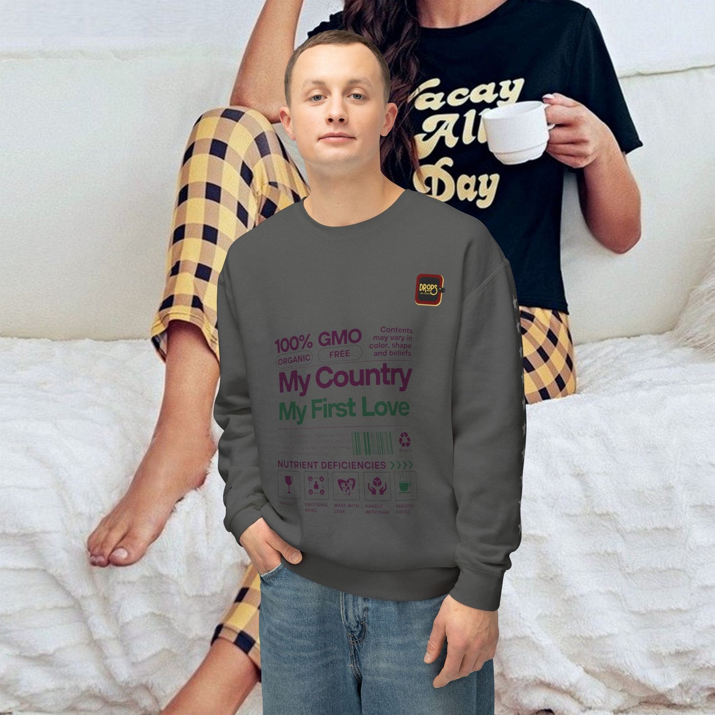 Unisex Lightweight Sweatshirt_ N7+ Series USLWSS PT2WW001_ Limited Edition by WesternWaves: