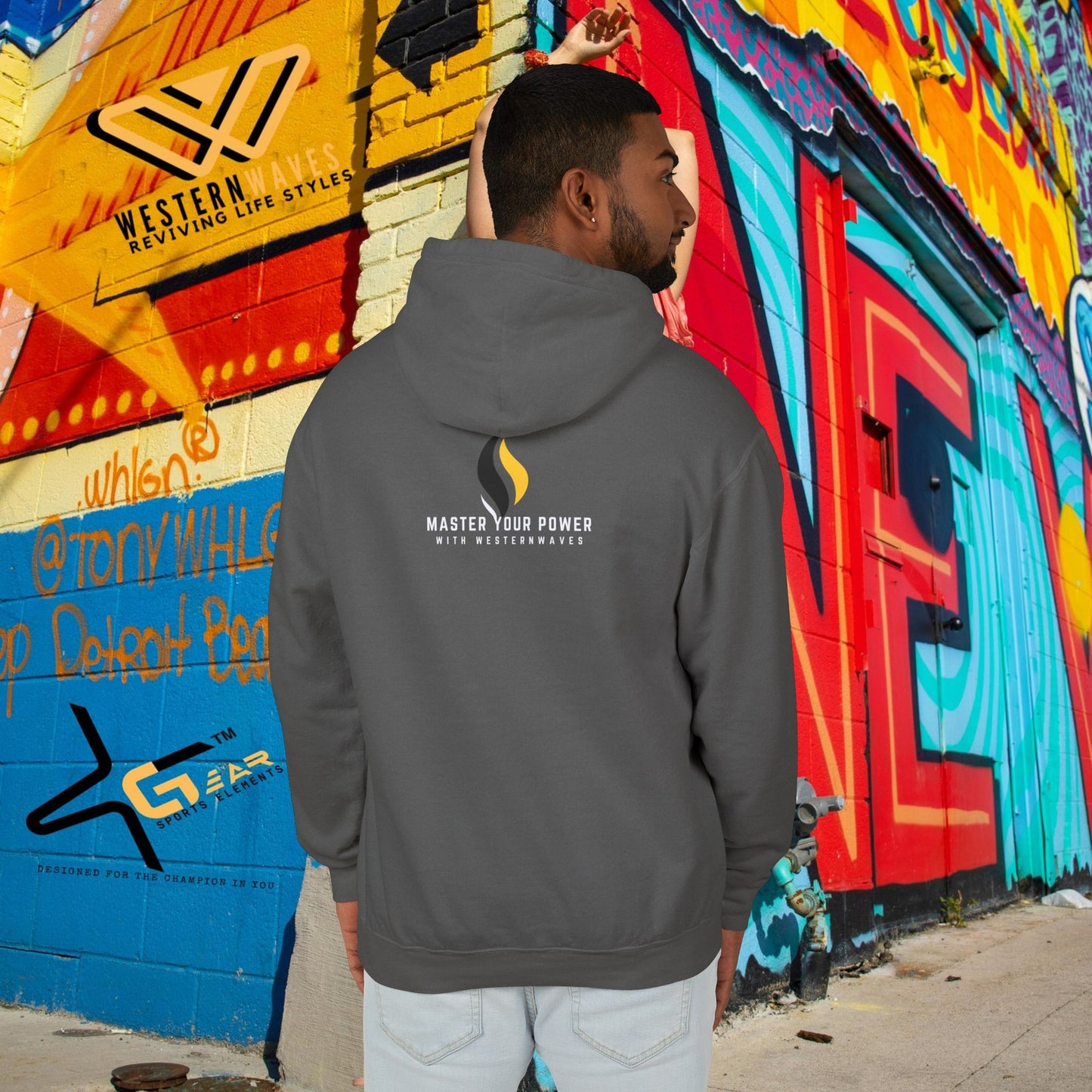 Unisex Lightweight Hooded Sweatshirt – N2+ Series USLWHSS PT2WW008_ Limited Edition Crafted Comfort by WesternWaves: