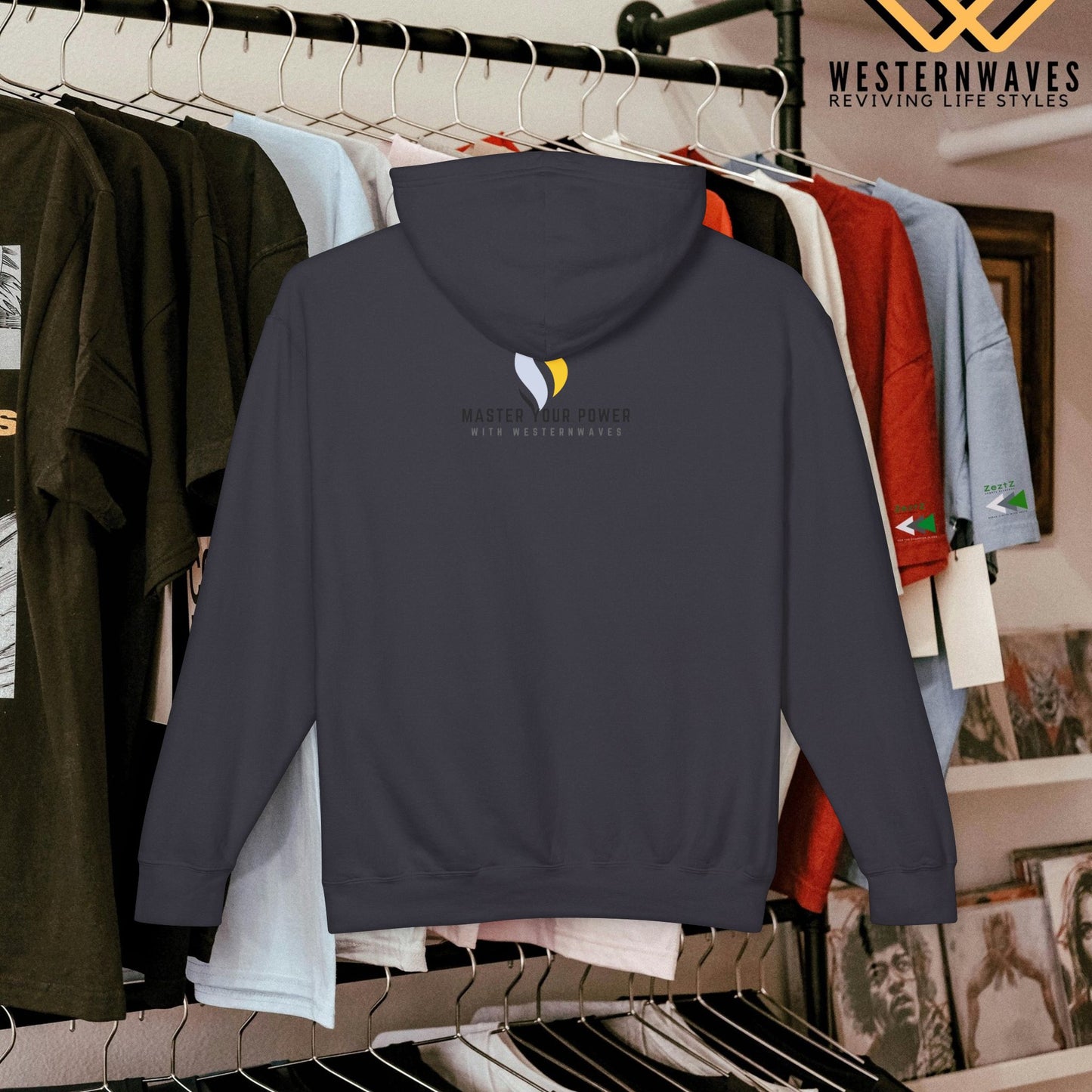 Unisex Lightweight Hooded Sweatshirt – N3+ Series USLWHSS PT2WW014_ Limited Edition Crafted Comfort by WesternWaves: