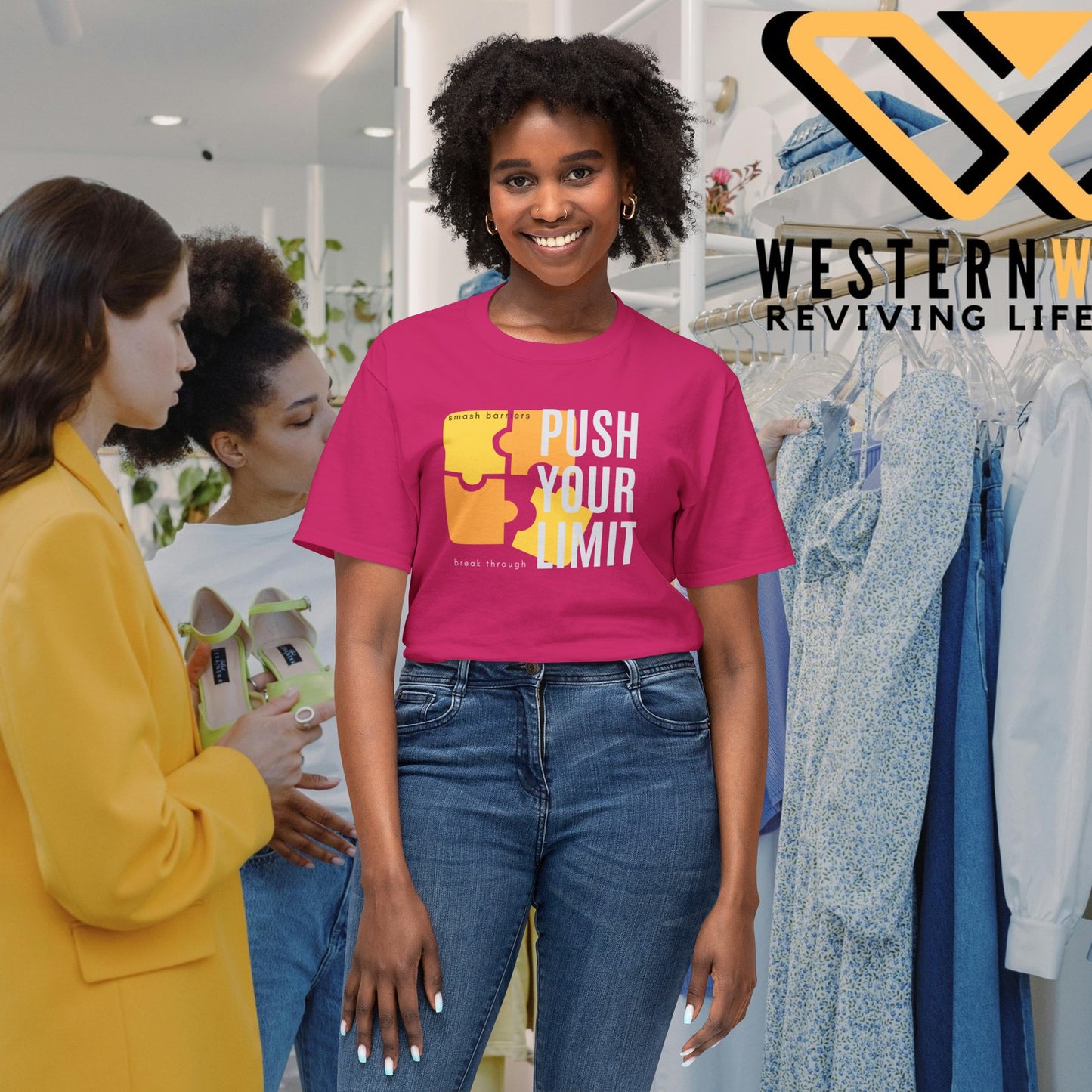 Unisex HD Cotton™ T-shirt_ N+ Series USHDCTS PT2WW003_ Limited Edition Unisex HD Cotton™ T-shirt by WesternWaves