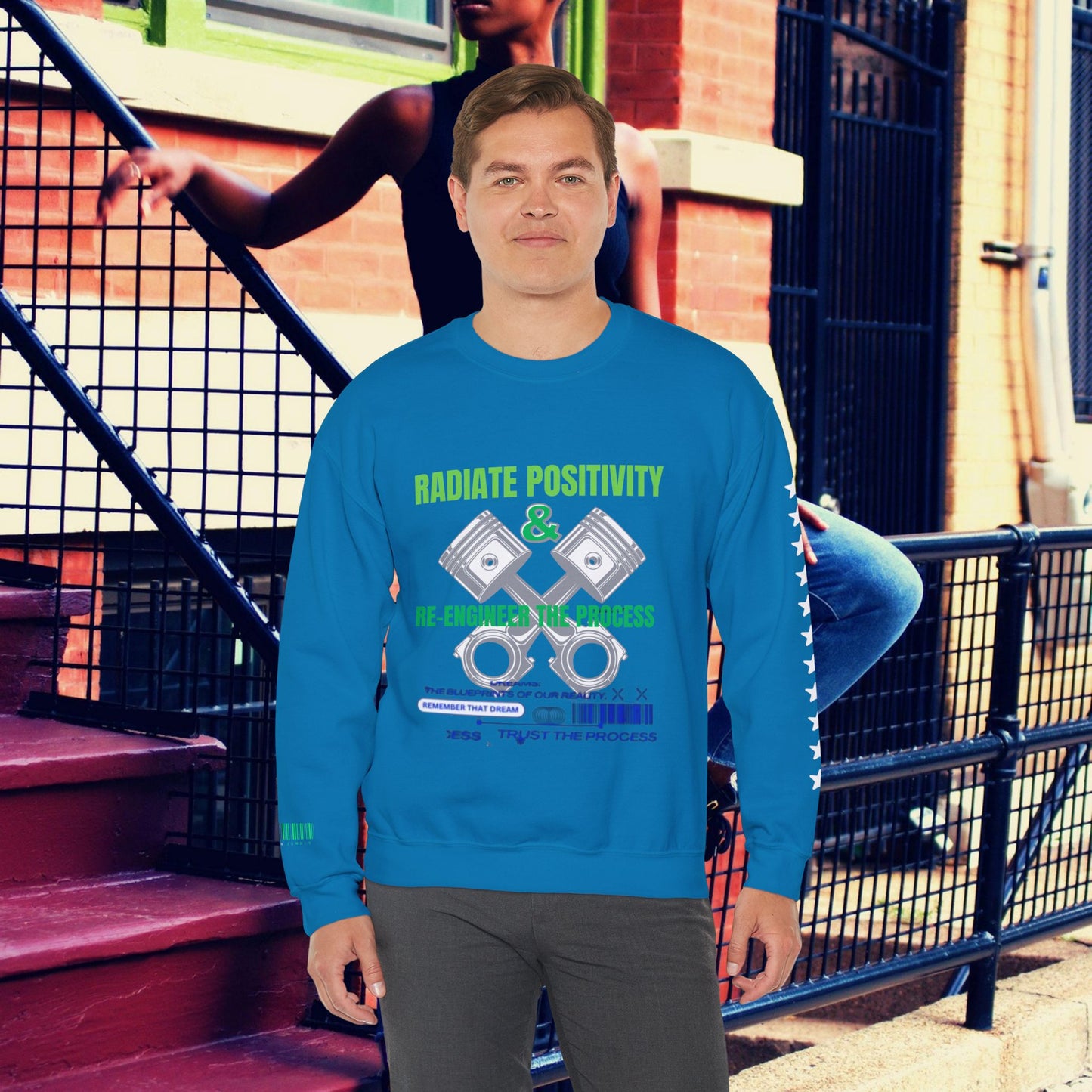 Unisex Heavy Blend™ Crewneck Sweatshirt_ N3+ Series UHBCSS PT2WW006_ Limited Edition Pure Luxury By WesternWaves: