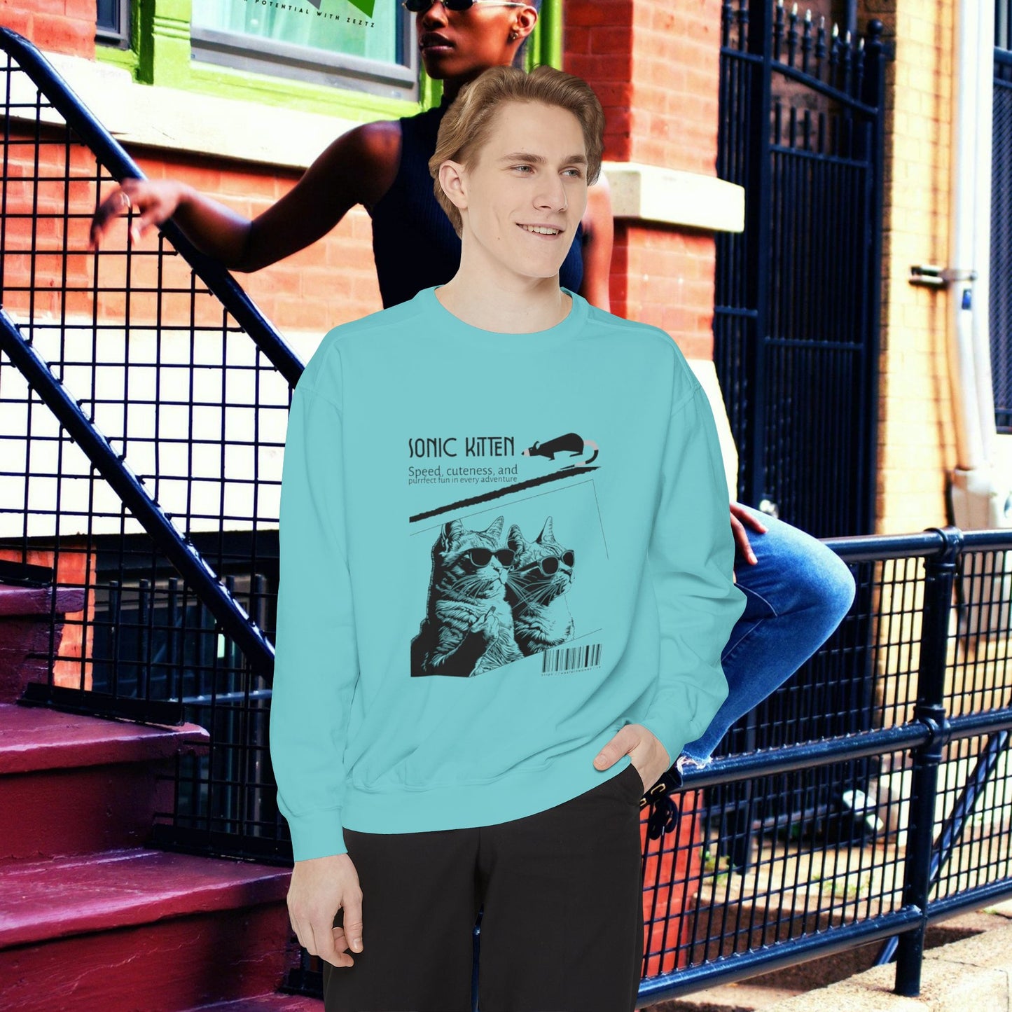 Unisex Garment-Dyed Sweatshirt_ N3+ Series SPW UGDSS PT2WW003_WesternWaves Limited Edition