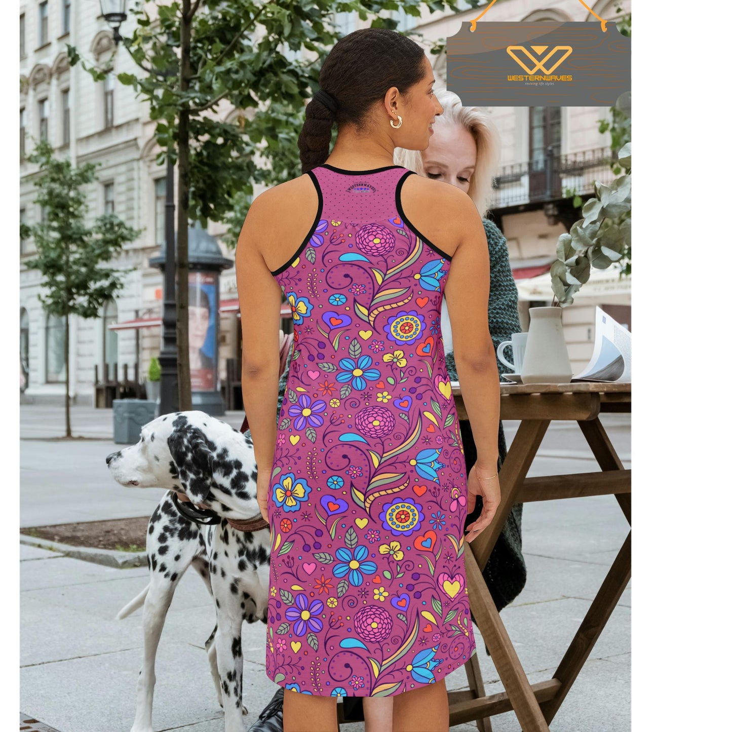 Women's Racerback Dress (AOP)_ N Series WRBD(AOP) PT2WW002_ Ultimate Comfort Limited Edition by WesternWaves:
