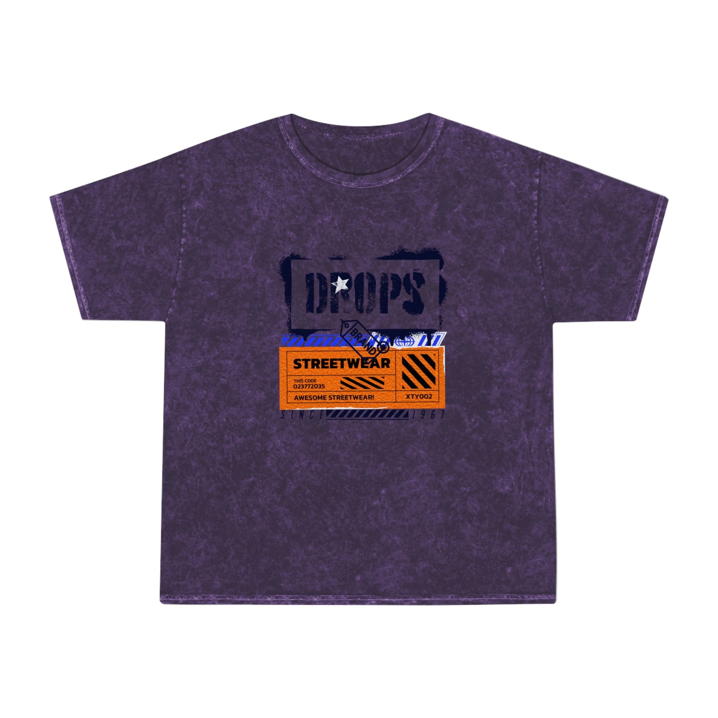 Unisex Mineral Wash T-Shirt_ N3+ Series UMWTS PT2WW001_ Limited Edition Retro Revival Experience by WesternWaves: