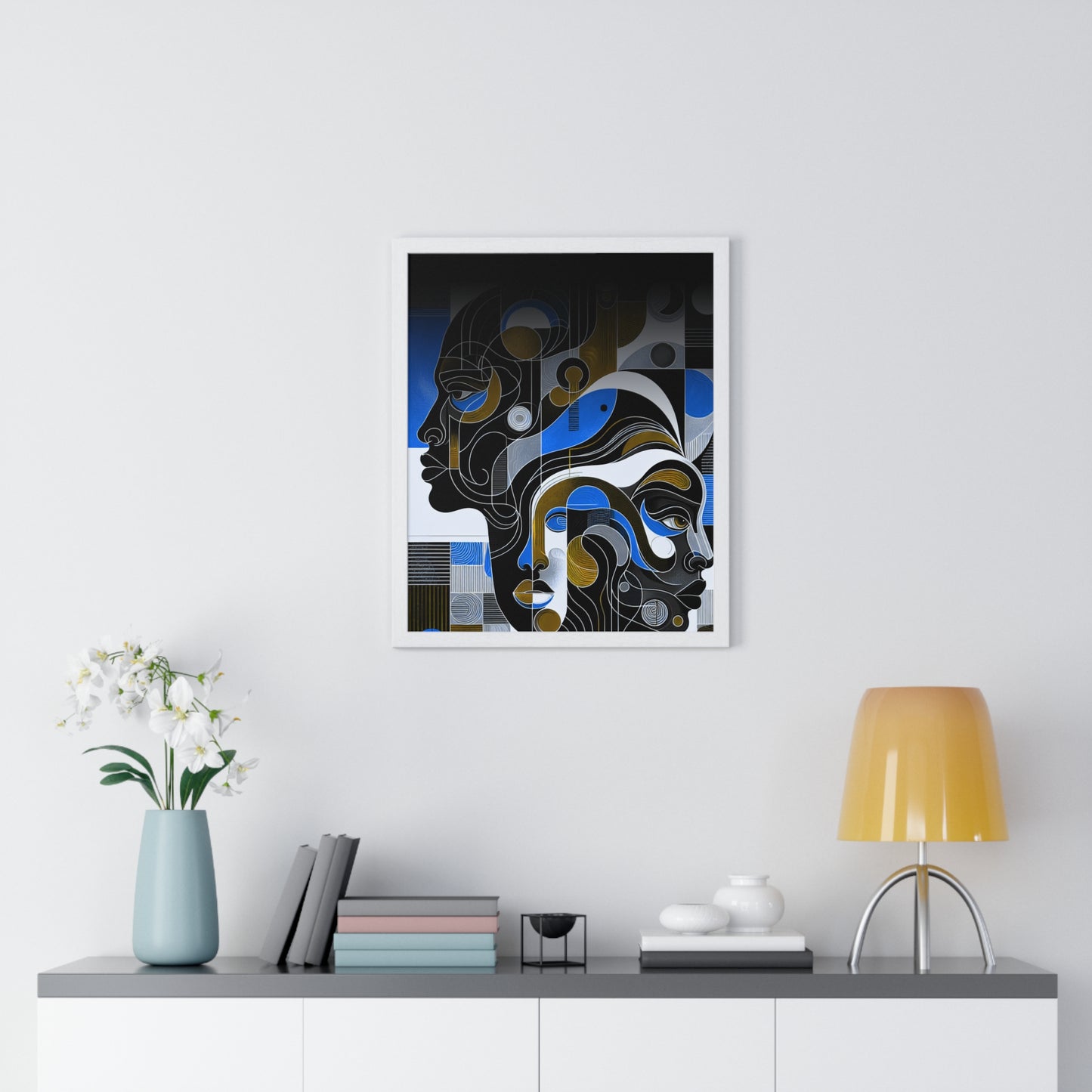 Vertical Framed Poster_ Series N8 VFP PT2WW001_ Limited Edition Home Deco by WesternWaves: