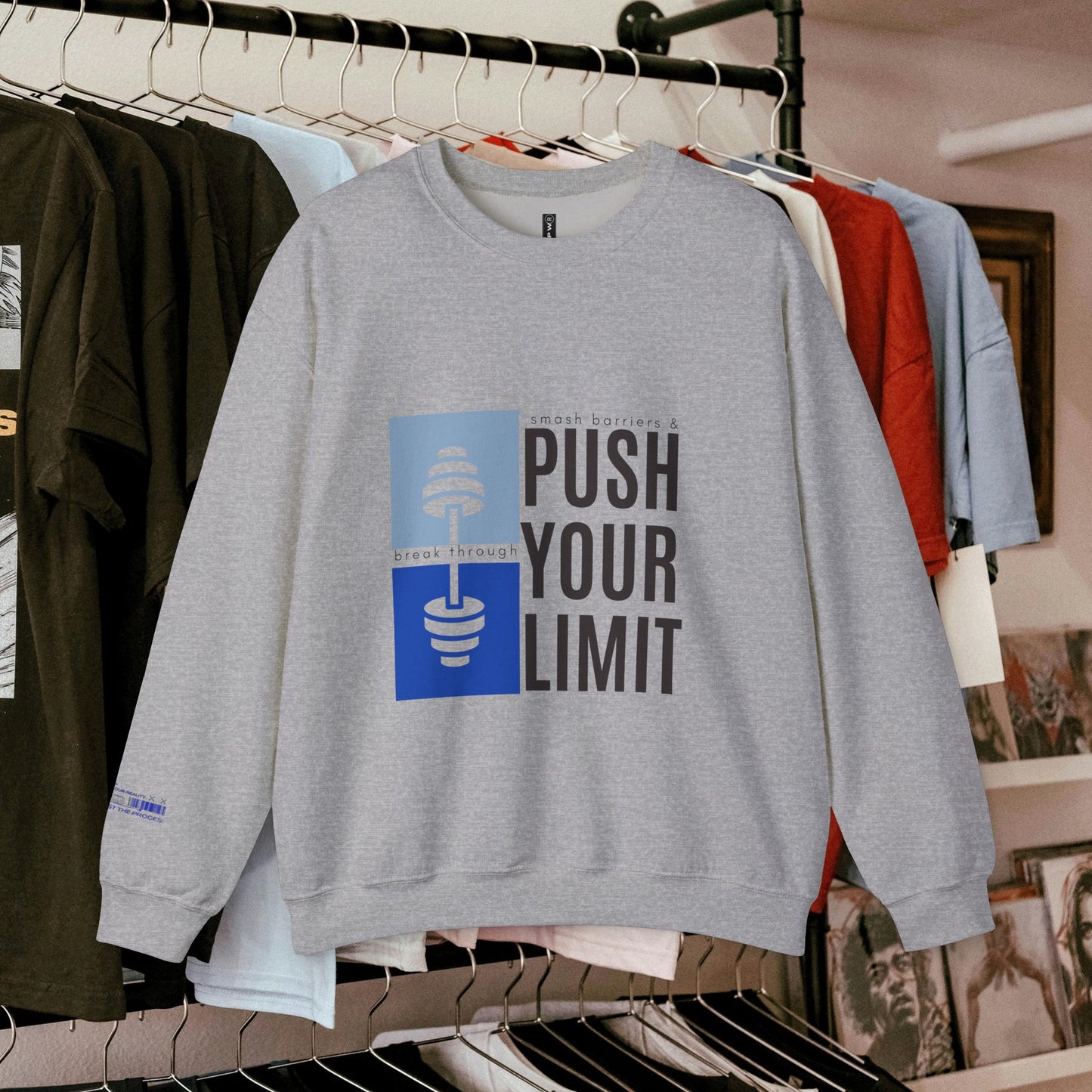 Unisex Heavy Blend™ Crewneck Sweatshirt_ N+ Series UHBCSS PT2WW027_ Limited Edition by WesternWaves: