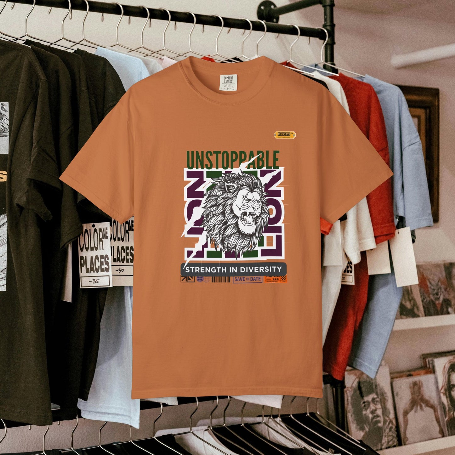 Unisex Garment-Dyed T-Shirt_ 26 June 2025_ Limited Edition Strength in Diversity by WesternWaves: