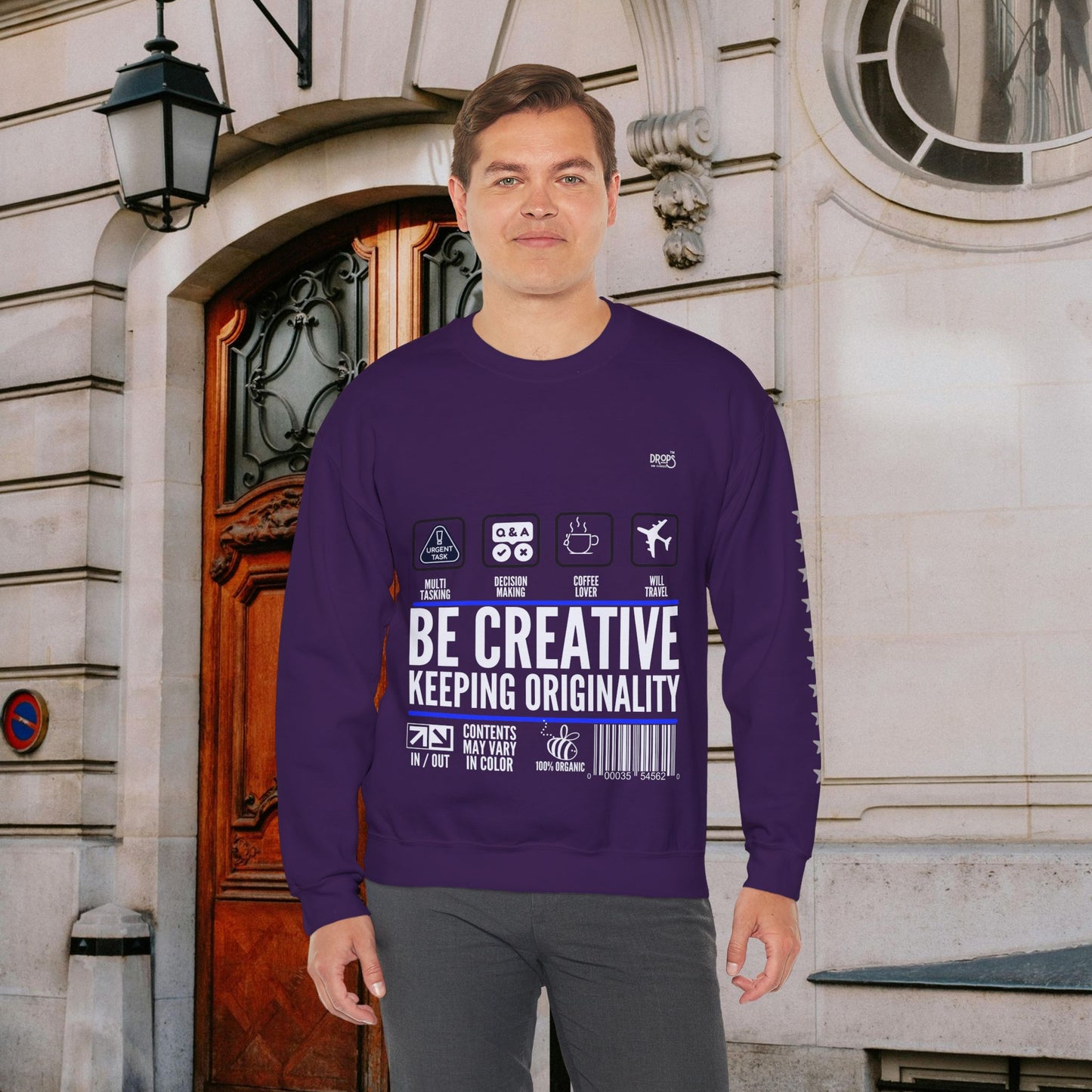 Unisex Heavy Blend™ Crewneck Sweatshirt_ N2 Sports Series UHBCSS PT2WW004_ Limited Edition 'DROPS' Brand Sweatshirt by WesternWaves: