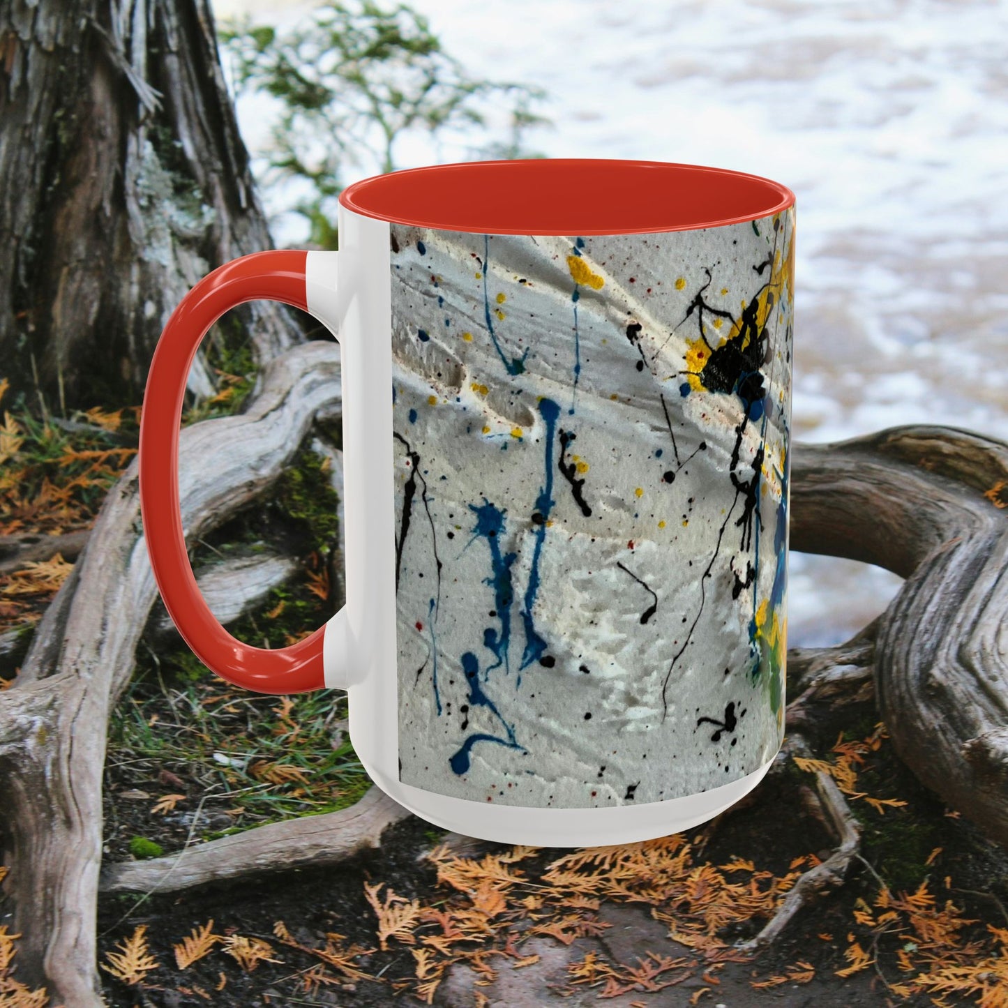 Accent Coffee Mug 11oz_ NSeries ACM11OZ PT2WW015_ Vibrant Limited Edition Design by WesternWawes