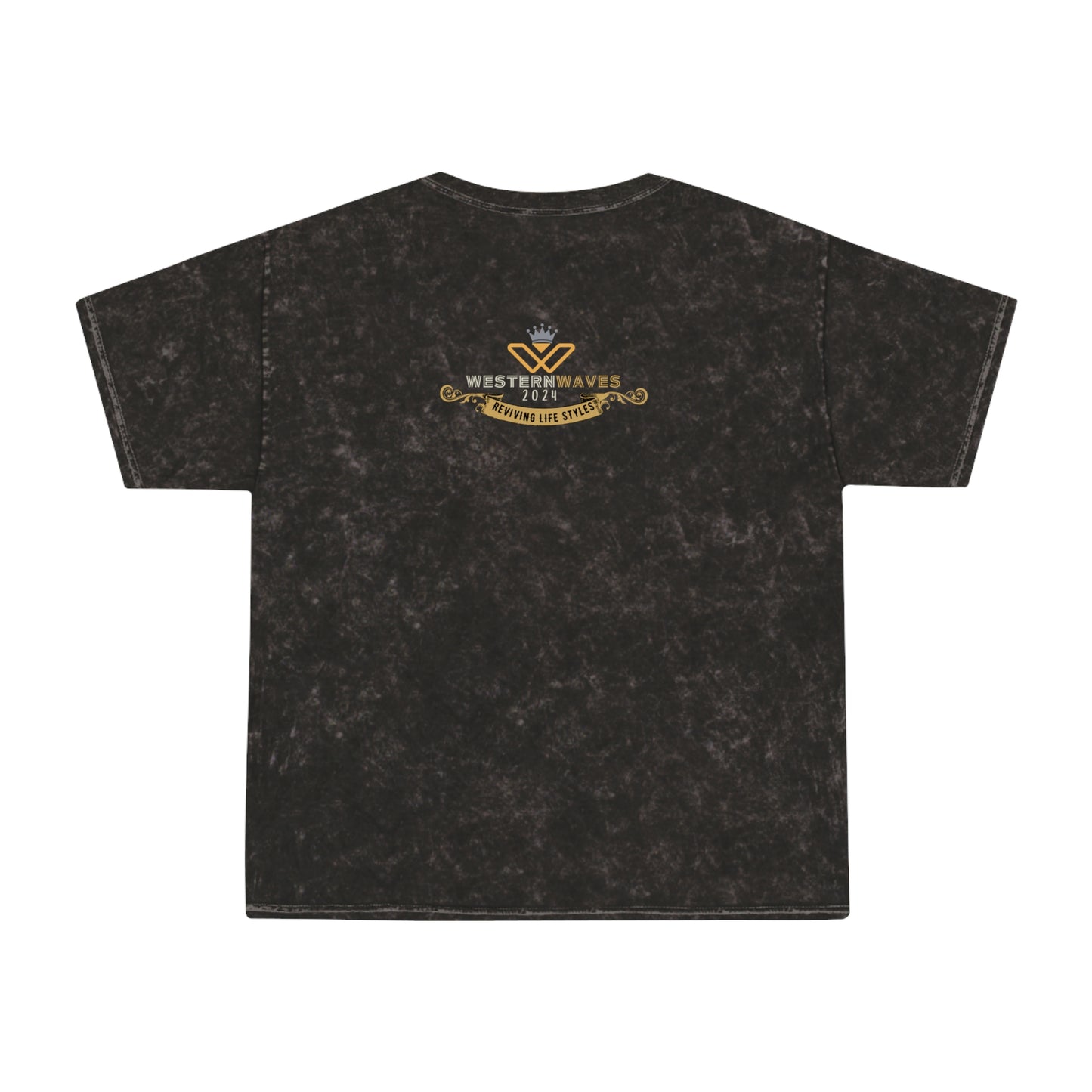 Unisex Mineral Wash T-Shirt_ N+ Series UMWTS PT2WW003_ Limited Edition Retro Revival Experience by WesternWaves: