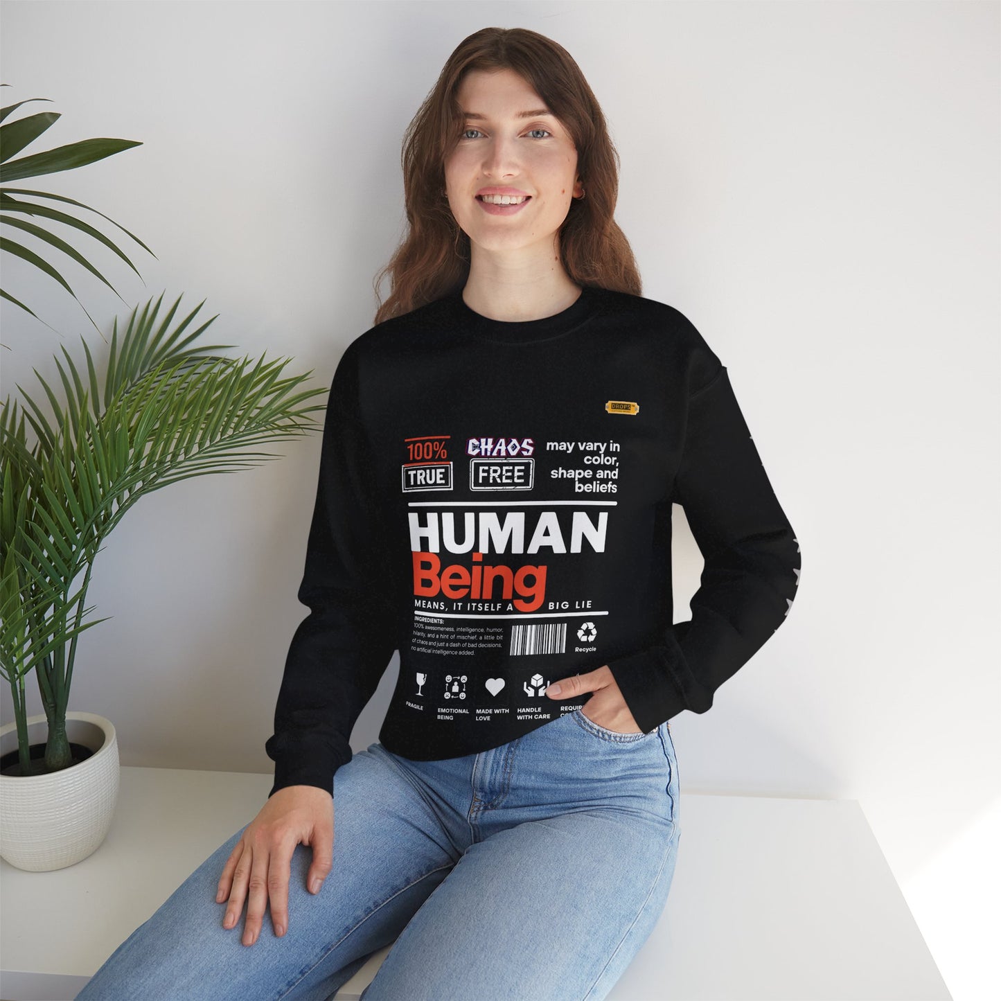 Unisex Heavy Blend™ Crewneck Sweatshirt_ N2 Series UHBCSS PT2WW019_ Limited Edition Pure Luxury By WesternWaves: