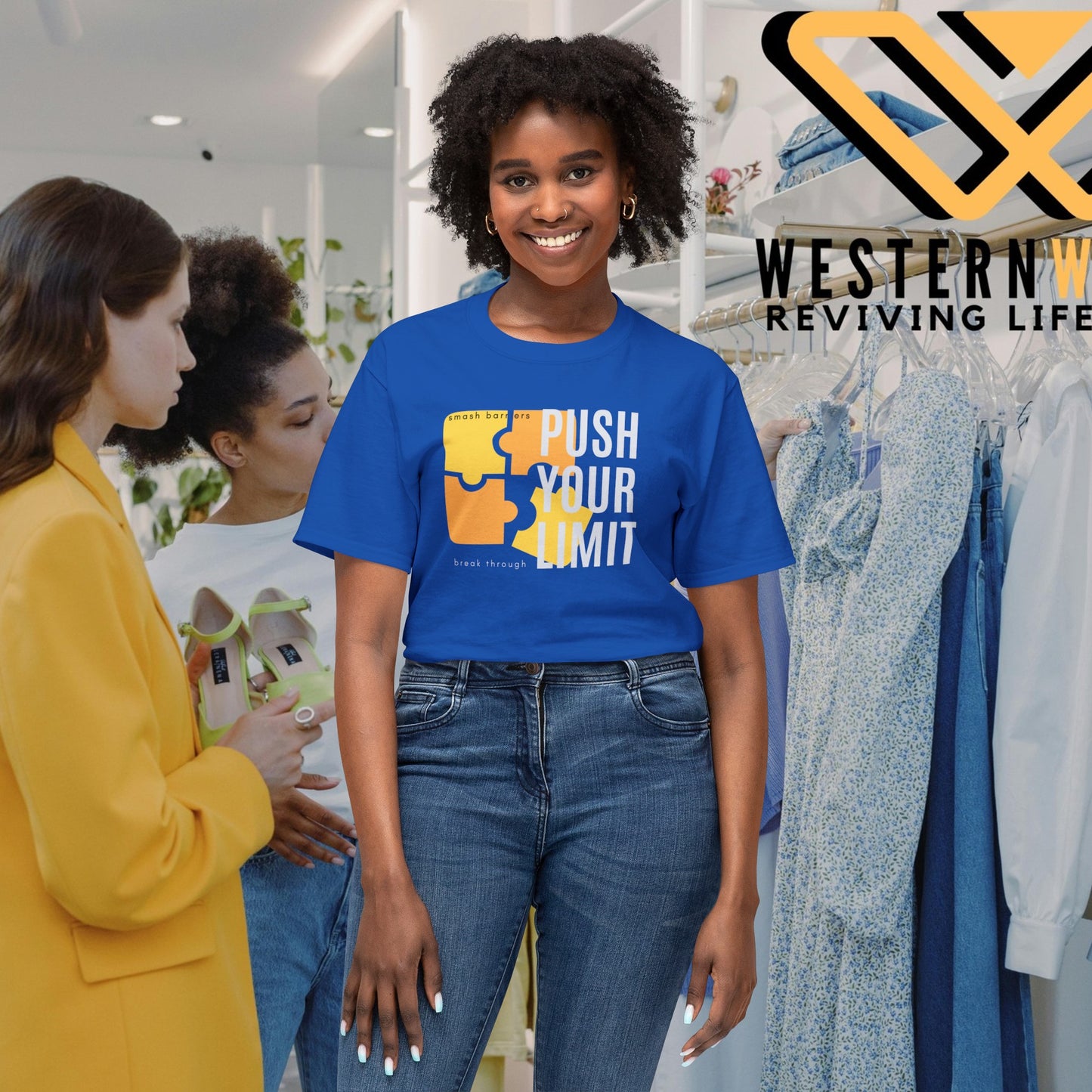 Unisex HD Cotton™ T-shirt_ N+ Series USHDCTS PT2WW003_ Limited Edition Unisex HD Cotton™ T-shirt by WesternWaves