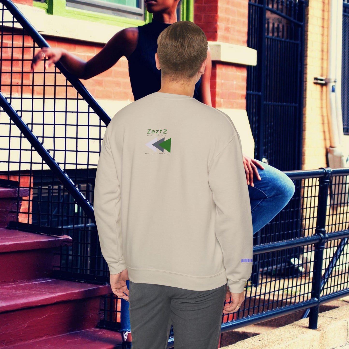 Unisex Heavy Blend™ Crewneck Sweatshirt_ N2+ Sports Series UHBCSS PT2WW008_ Limited Edition ‘Zeztz’ Brand Sports Elements by WesternWaves: