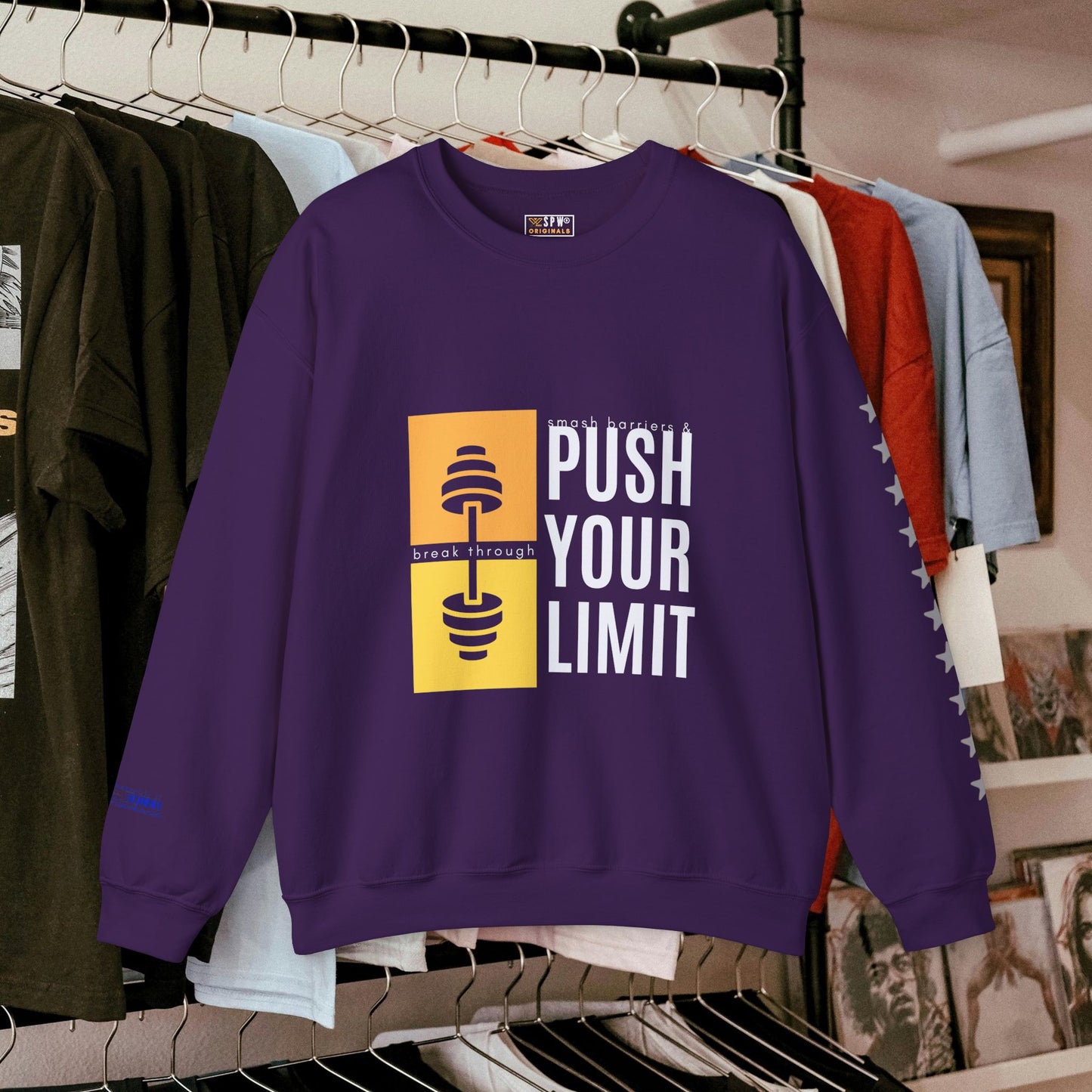 Unisex Heavy Blend™ Crewneck Sweatshirt_ N+ Series UHBCSS PT2WW029_ Limited Edition by WesternWaves: