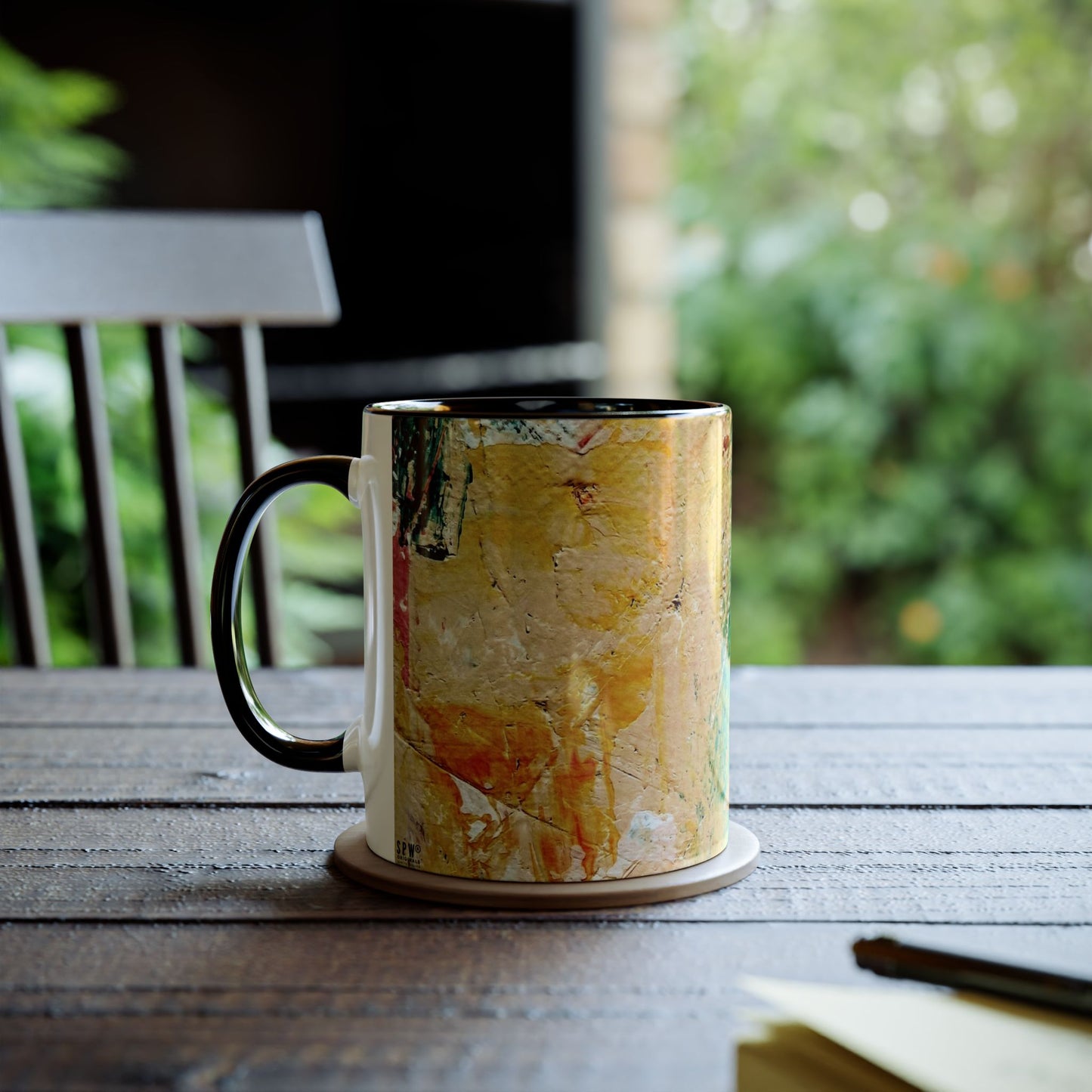 Two-Tone Coffee Mugs, 11oz_ N2+ Series TTCM11OZ PT2WW001_ Limited Edition by SPW of WesternWaves: