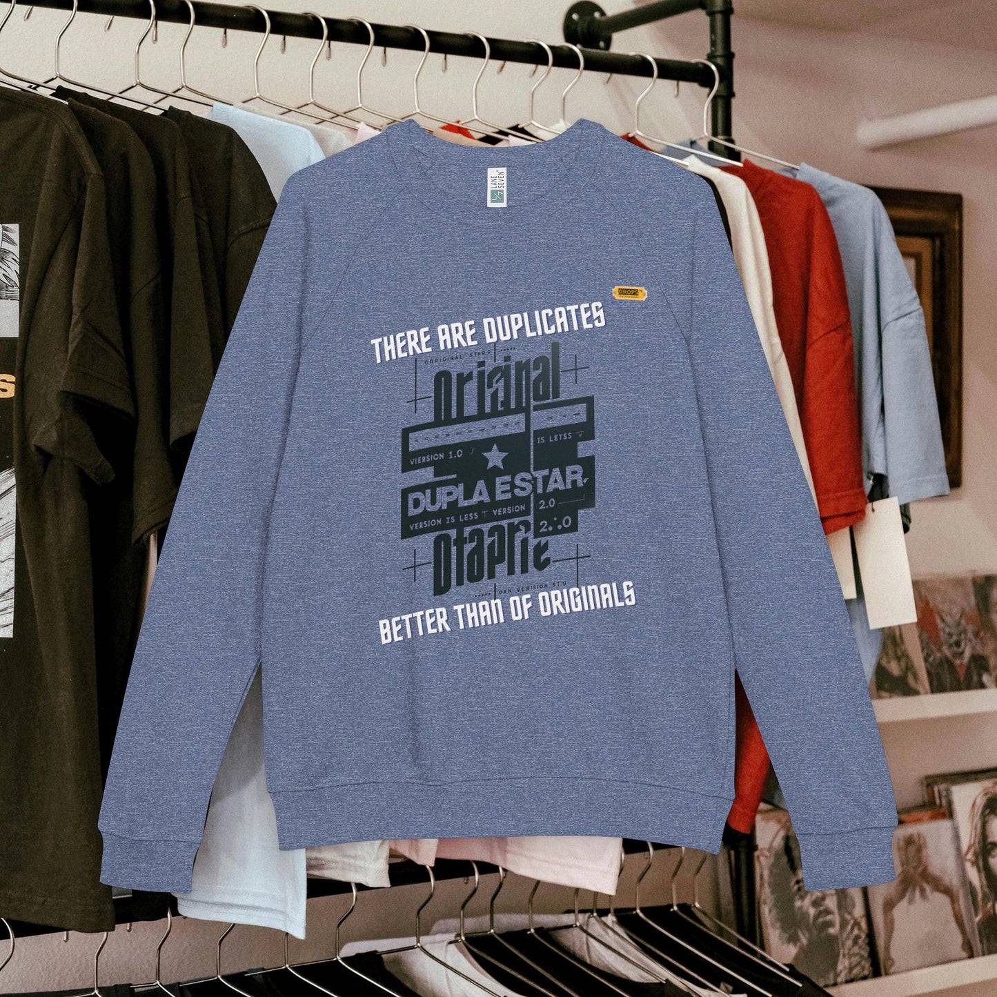 Unisex French Terry Raglan Crewneck_ 22 June 2025_ Limited Edition Casual Style by WesternWaves: