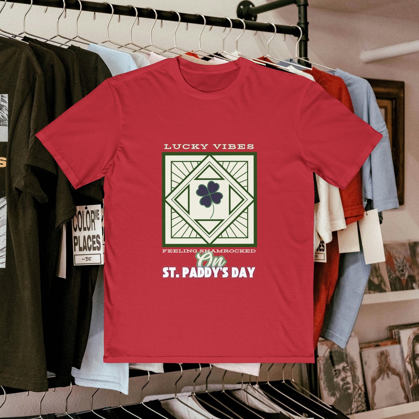 Men's Very Important Tee_ N3+ Series MVITEE PT2WW001_ Limited Edition Paddy's Day Vibrations by WesternWaves:
