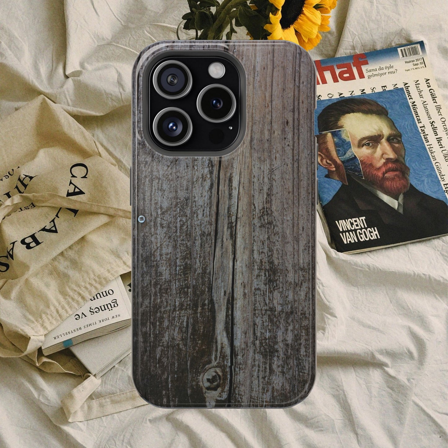 Impact-Resistant Tough Cases_ iPhone Case_ Series N8+ TCPCASE PT2WW006_ Limited Edition Wooden Grain Phone Case for iPhones by WesternWaves: