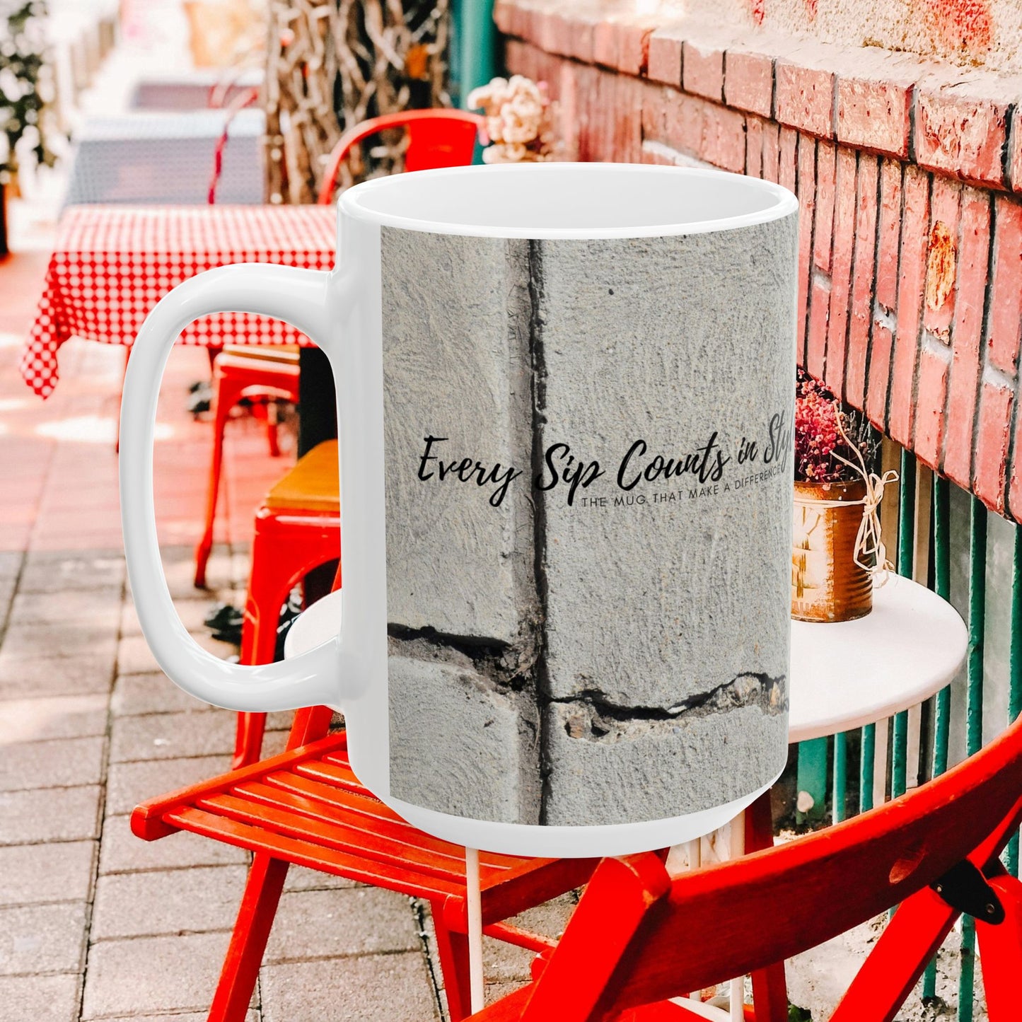 Ceramic Mug (11oz, 15oz)_ N2 Series CM11, 15OZ PT2WW002_ Limited Edition Ceramic Masterpiece by WesternWaves: