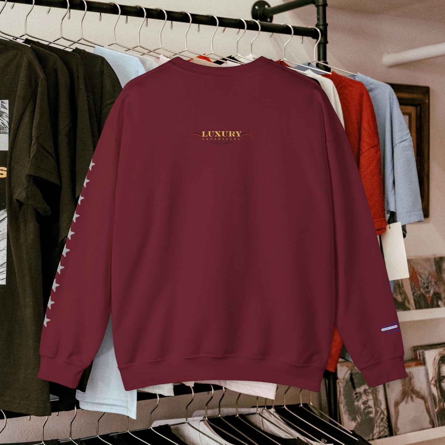 Unisex Heavy Blend™ Crewneck Sweatshirt_ N+ Series UHBCSS PT2WW028_ Limited Edition by WesternWaves: