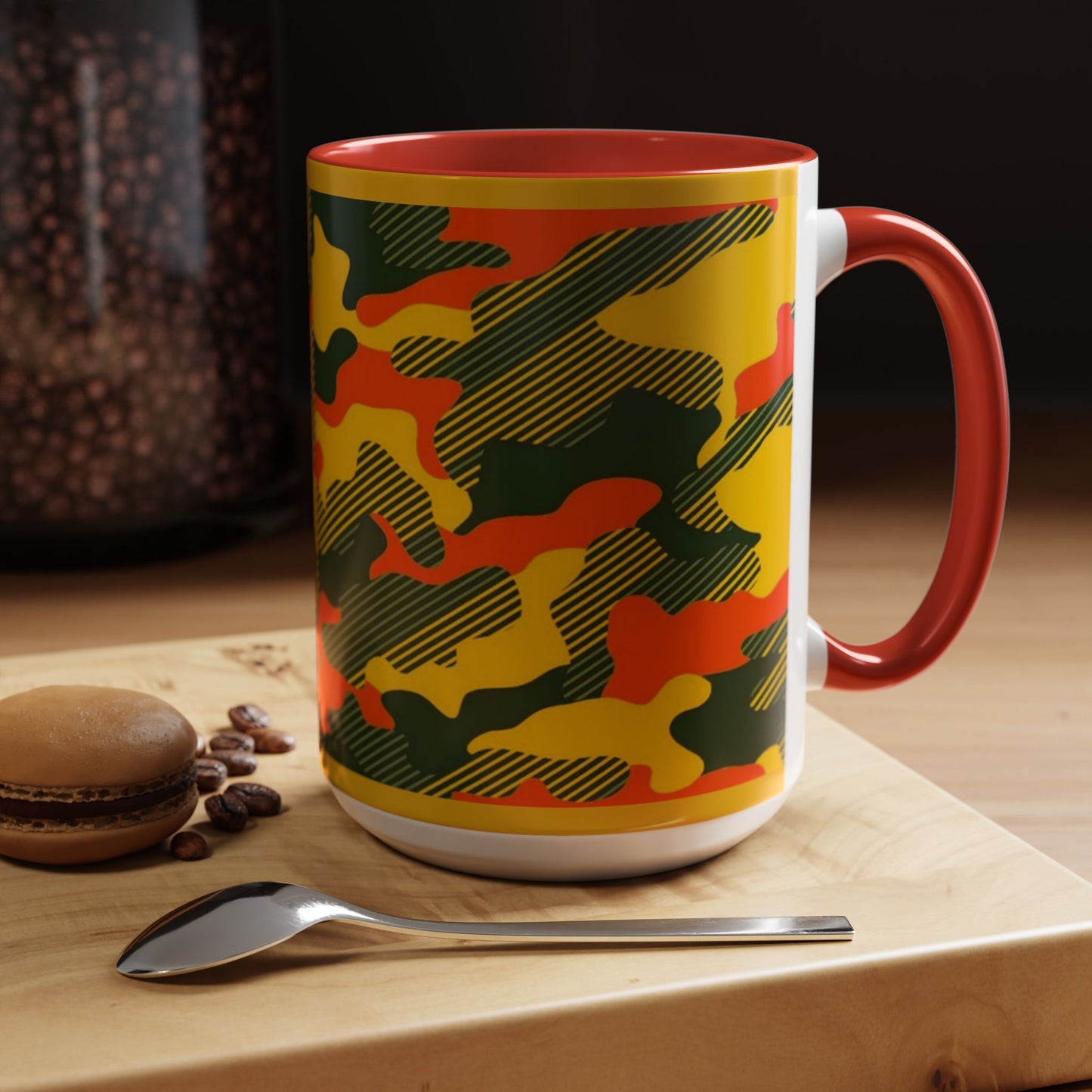 Accent Coffee Mug 11oz, 15 oz_ N2 Series ACM11OZ PT2WW001_ Vibrant Limited Edition Design by WesternWawes
