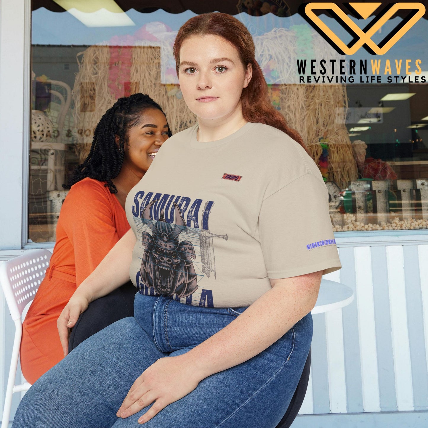 Unisex Ultra Cotton Tee_ Classic Comfort Unleashed_ N2 Series USUCTEE PT2WW004_ Limited Edition Maximum Comfort & Style by WesternWaves: