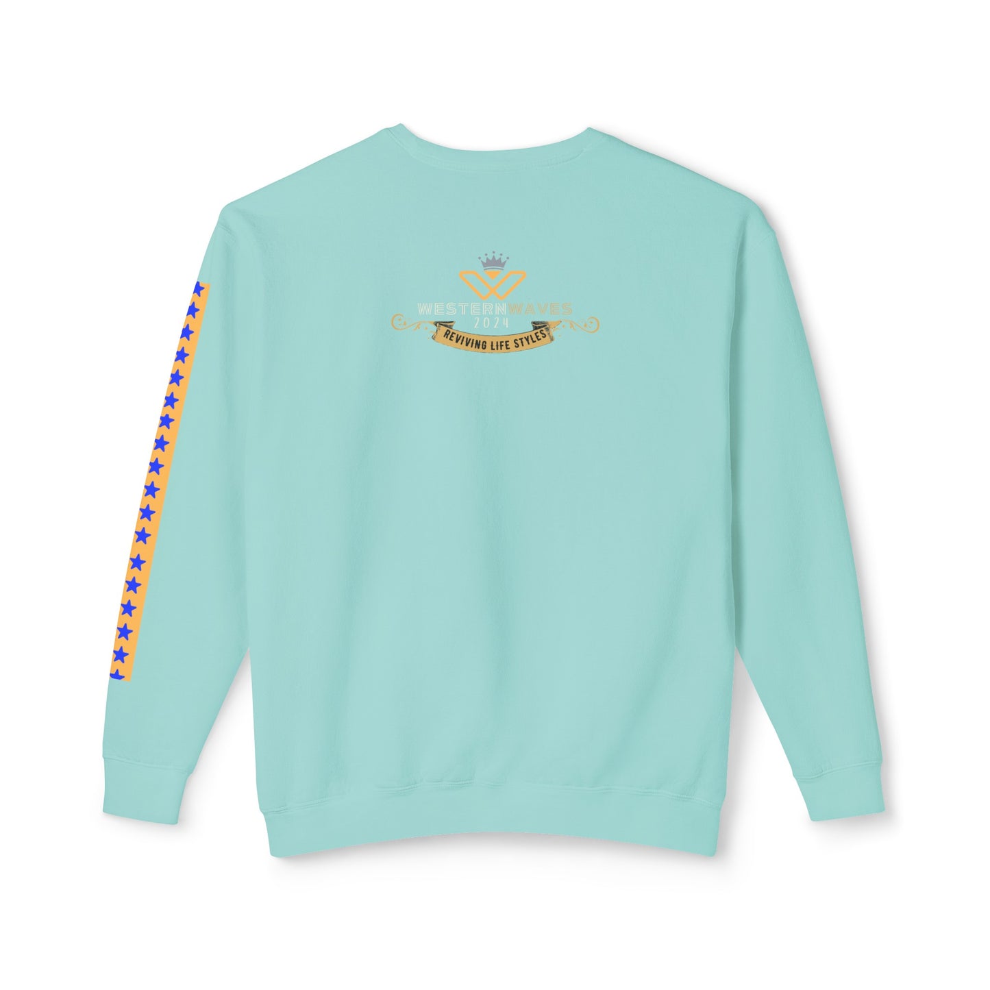 Unisex Lightweight Crewneck Sweatshirt_ N2+ Series ULWCSS PT2WW003_ Limited Edition Unparalleled Quality by WesternWaves: