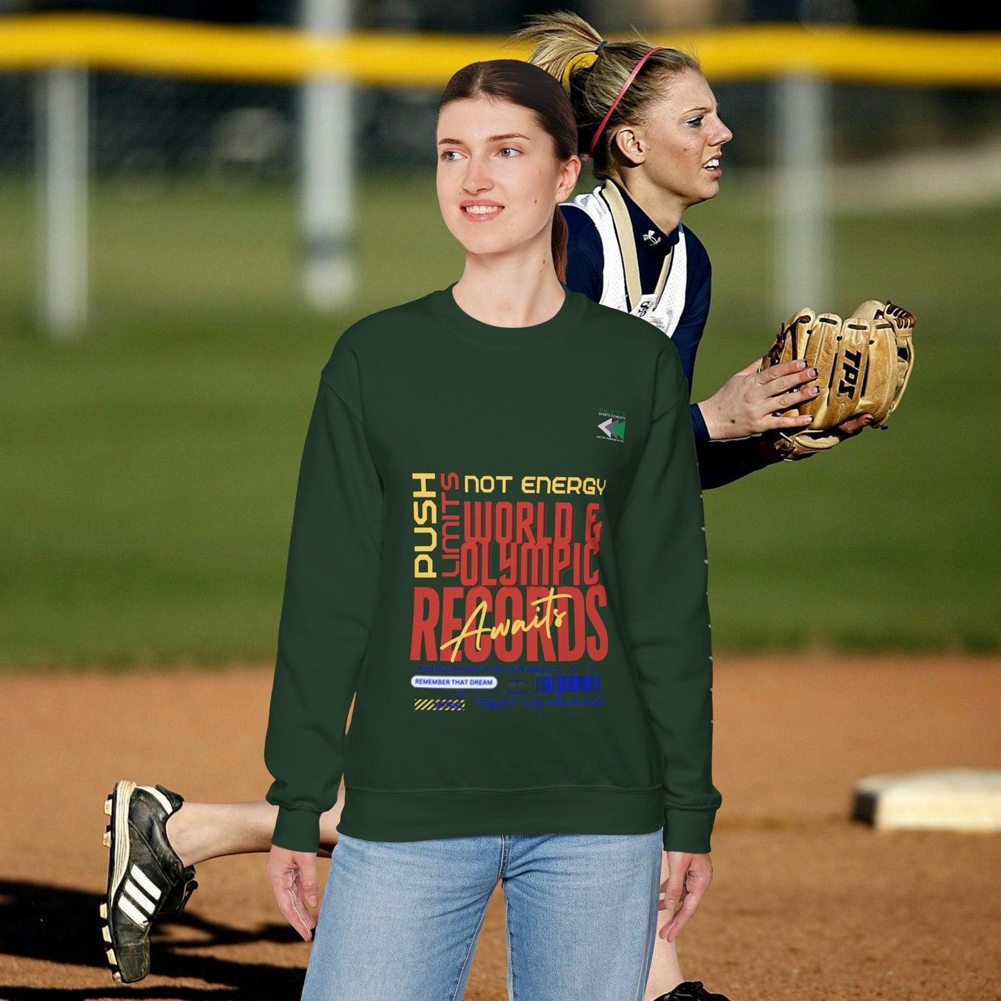 Unisex Heavy Blend™ Crewneck Sweatshirt_ N2 Sports Series UHBCSS PT2WW006_ Limited Edition ‘Zeztz’ Brand Sports Elements by WesternWaves: