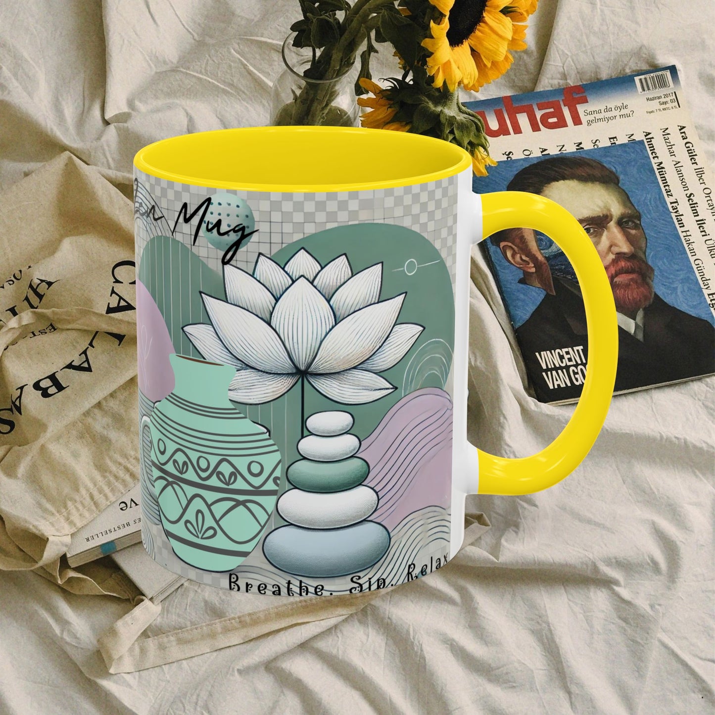 Accent Coffee Mug (11, 15oz) _ N3+ Series ACMUG PT2WW006_ Limited Edition Blend Style & Functionality by WesternWaves: