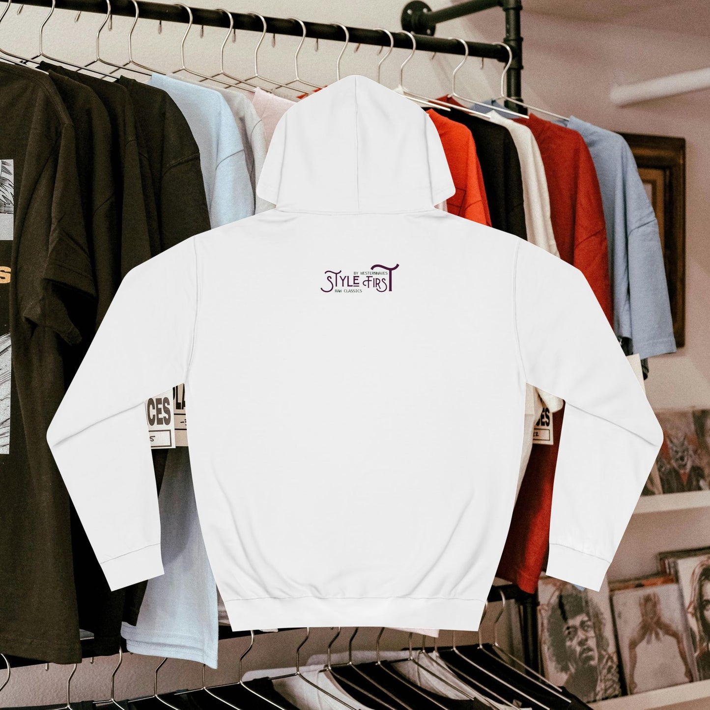 Unisex College Hoodie_ N3+ Series SCH PT2WW003_ Limited Edition Timeless Unisex Design by WesternWaves:
