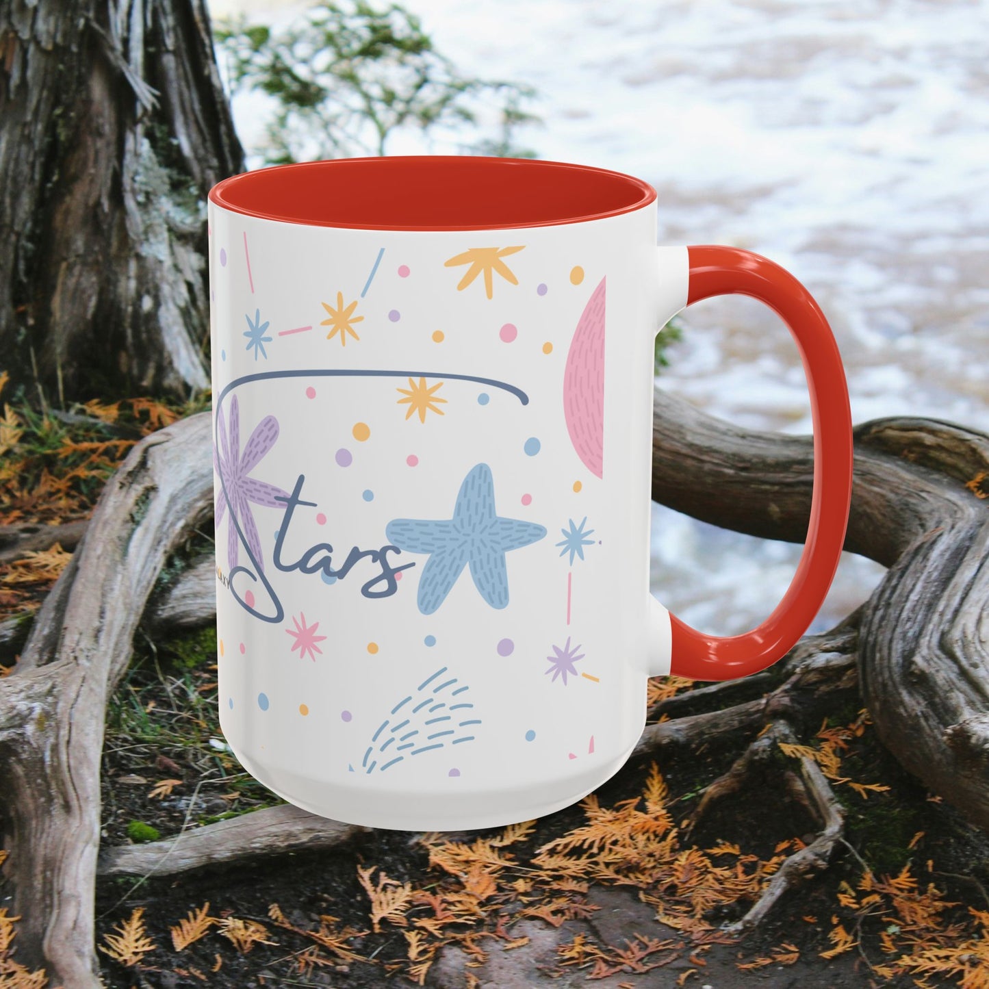 Accent Coffee Mug (11, 15oz) _ N3+ Series ACMUG PT2WW007_ Limited Edition Blend Style & Functionality by WesternWaves: