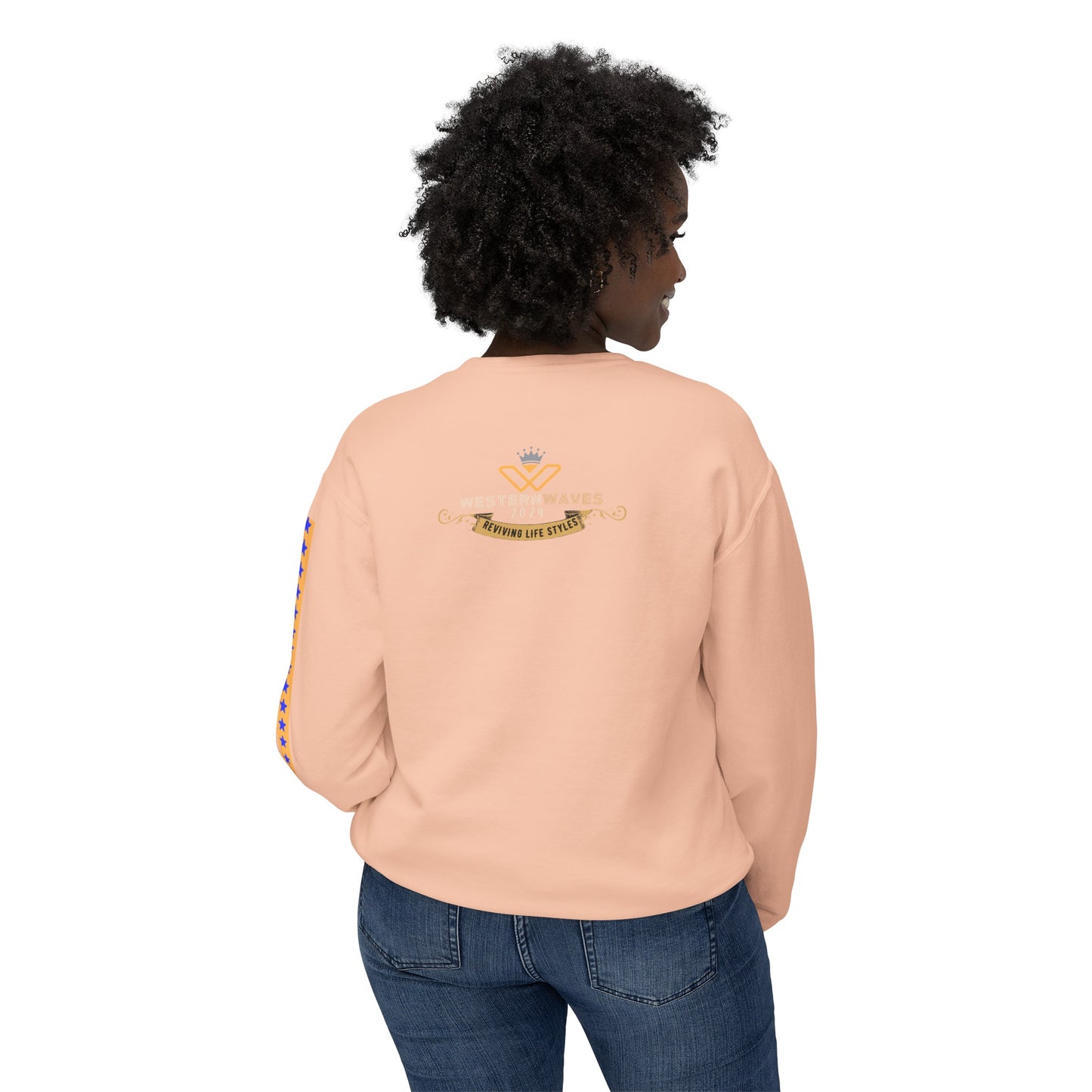 Unisex Lightweight Crewneck Sweatshirt_ N2+ Series ULWCSS PT2WW003_ Limited Edition Unparalleled Quality by WesternWaves: