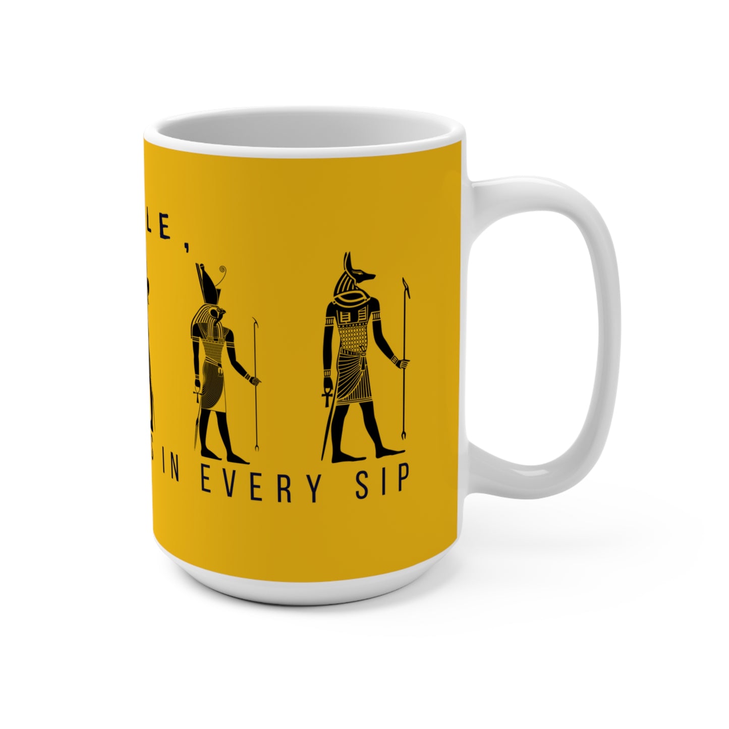 Mug 15oz _ 15 oz Ceramic Mug_ N2 Series MUG15OZ PT2WW002_ Limited Edition Combines Style With Functionality by WesternWaves: