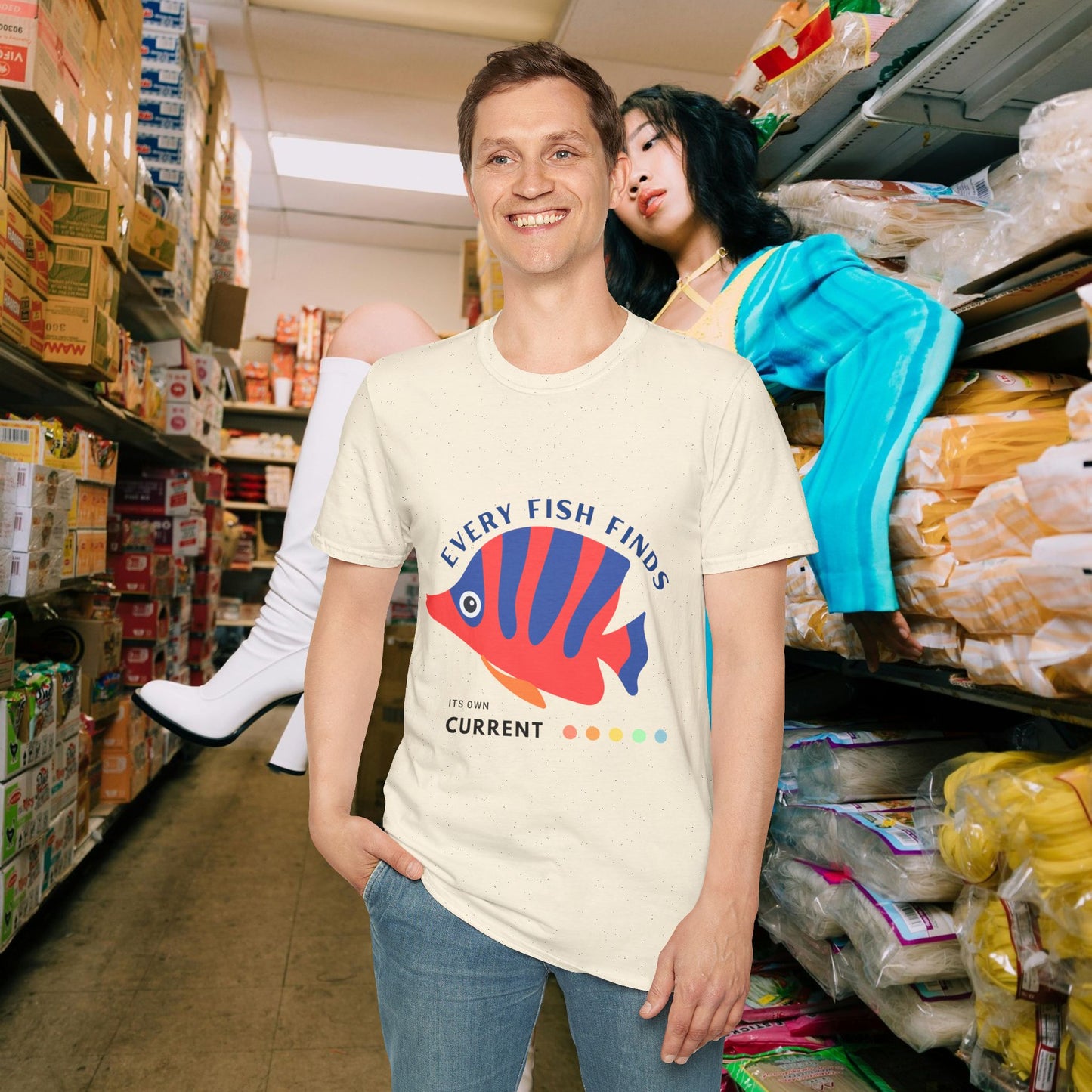 Unisex Softstyle T-Shirt_ N+ Series USSTS FT2WW010_ Limited Edition by WesternWaves: